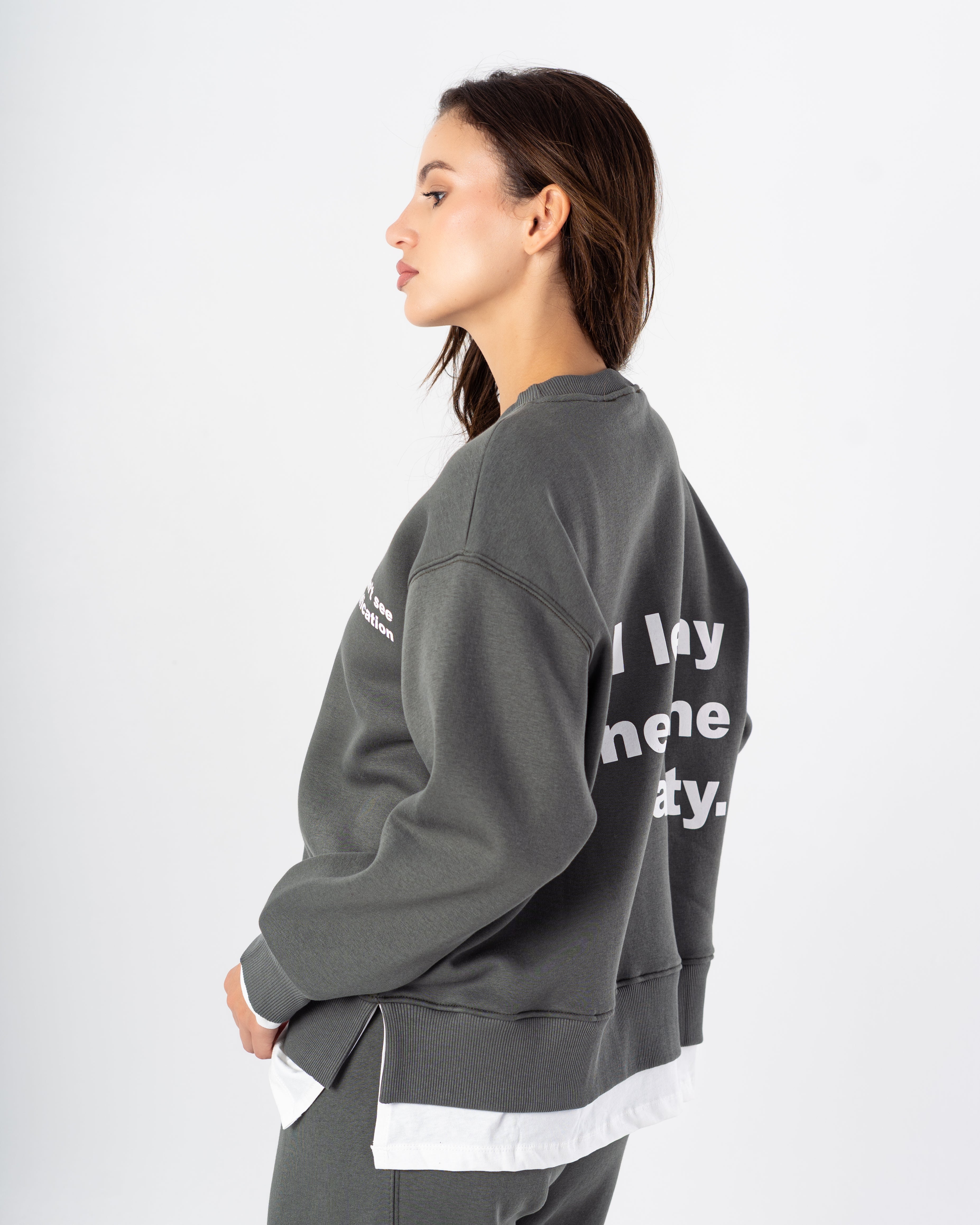 Sweatshirt – White Stripe (Back Print)