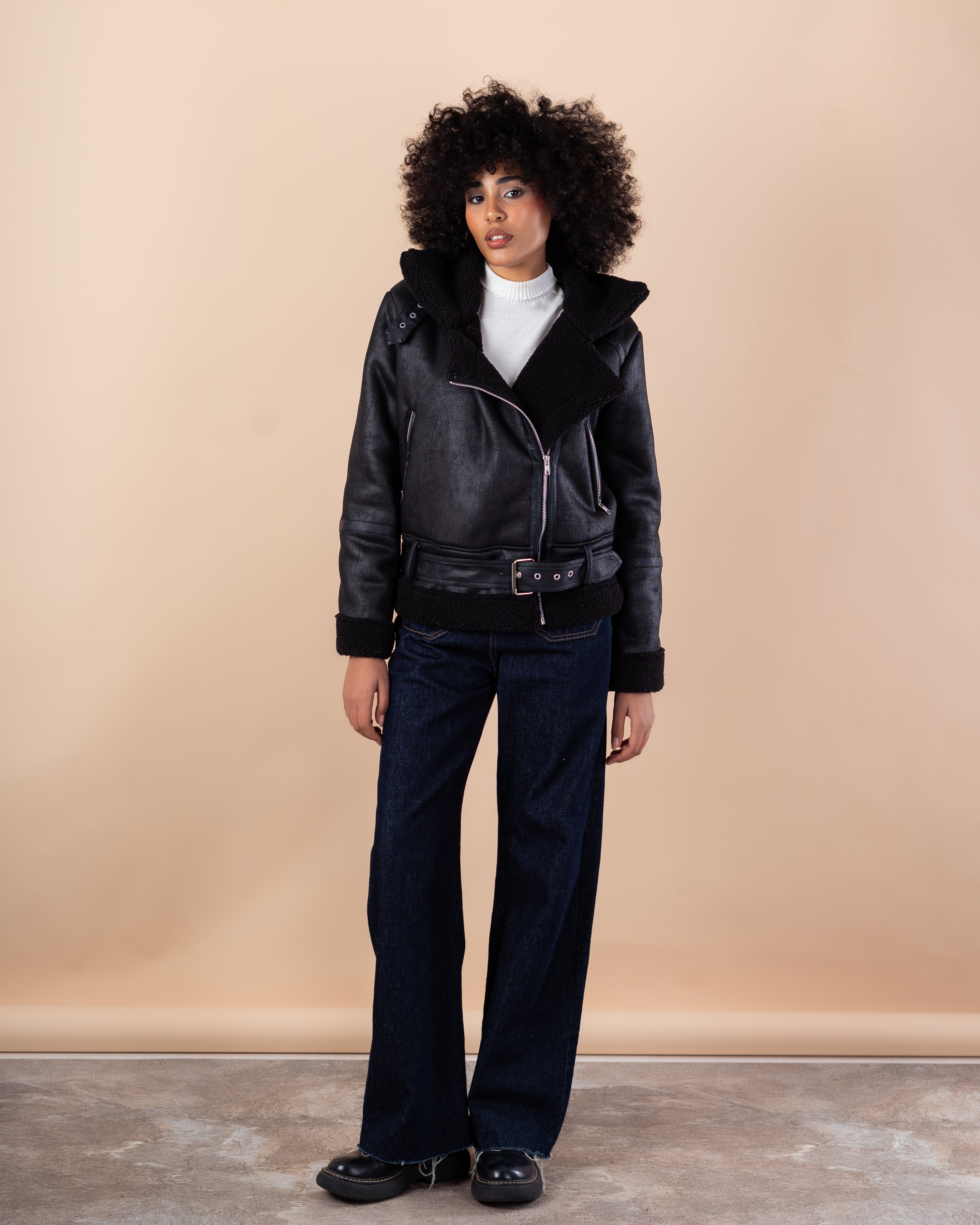 jacket - Suede with hood