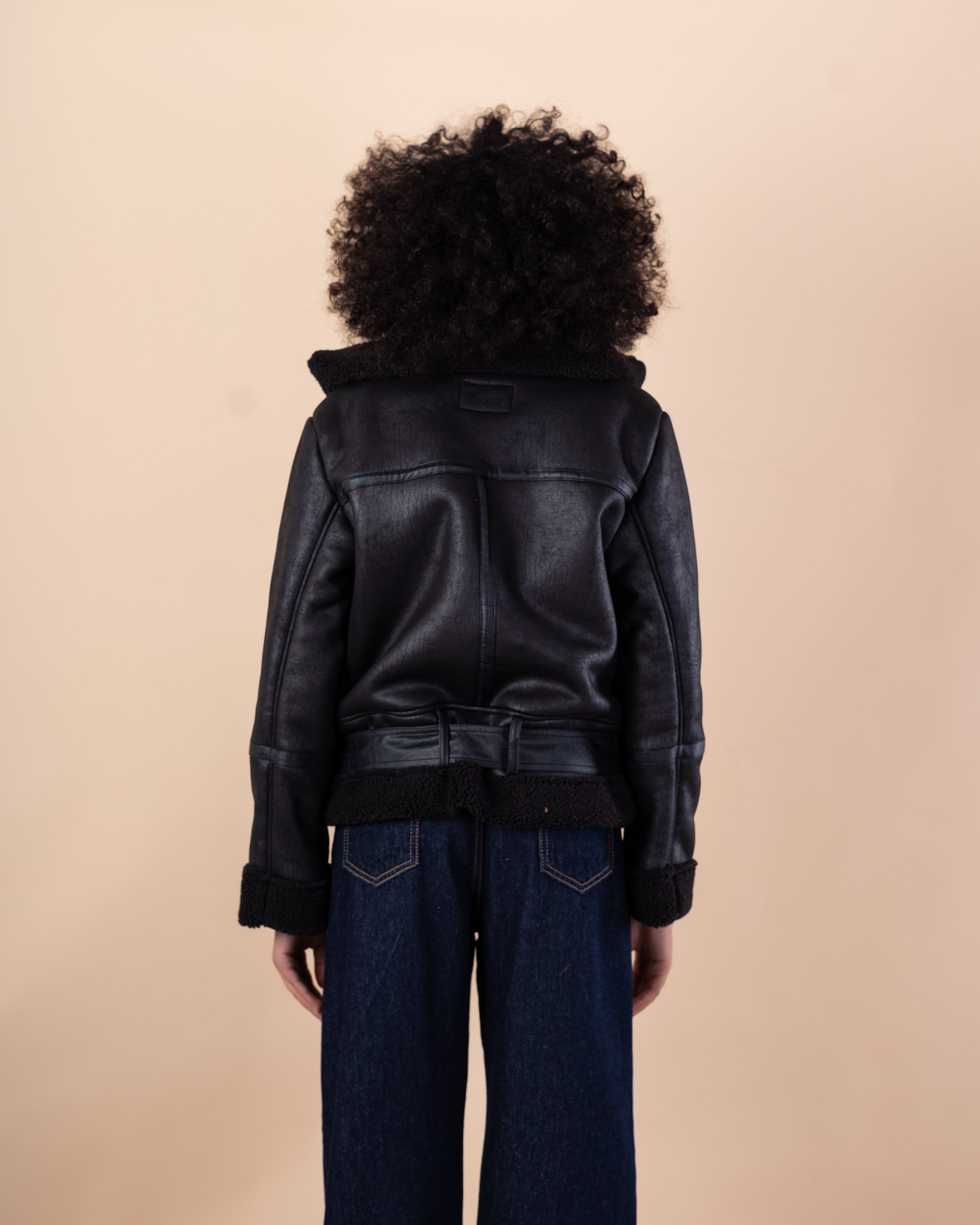 jacket - Suede with hood