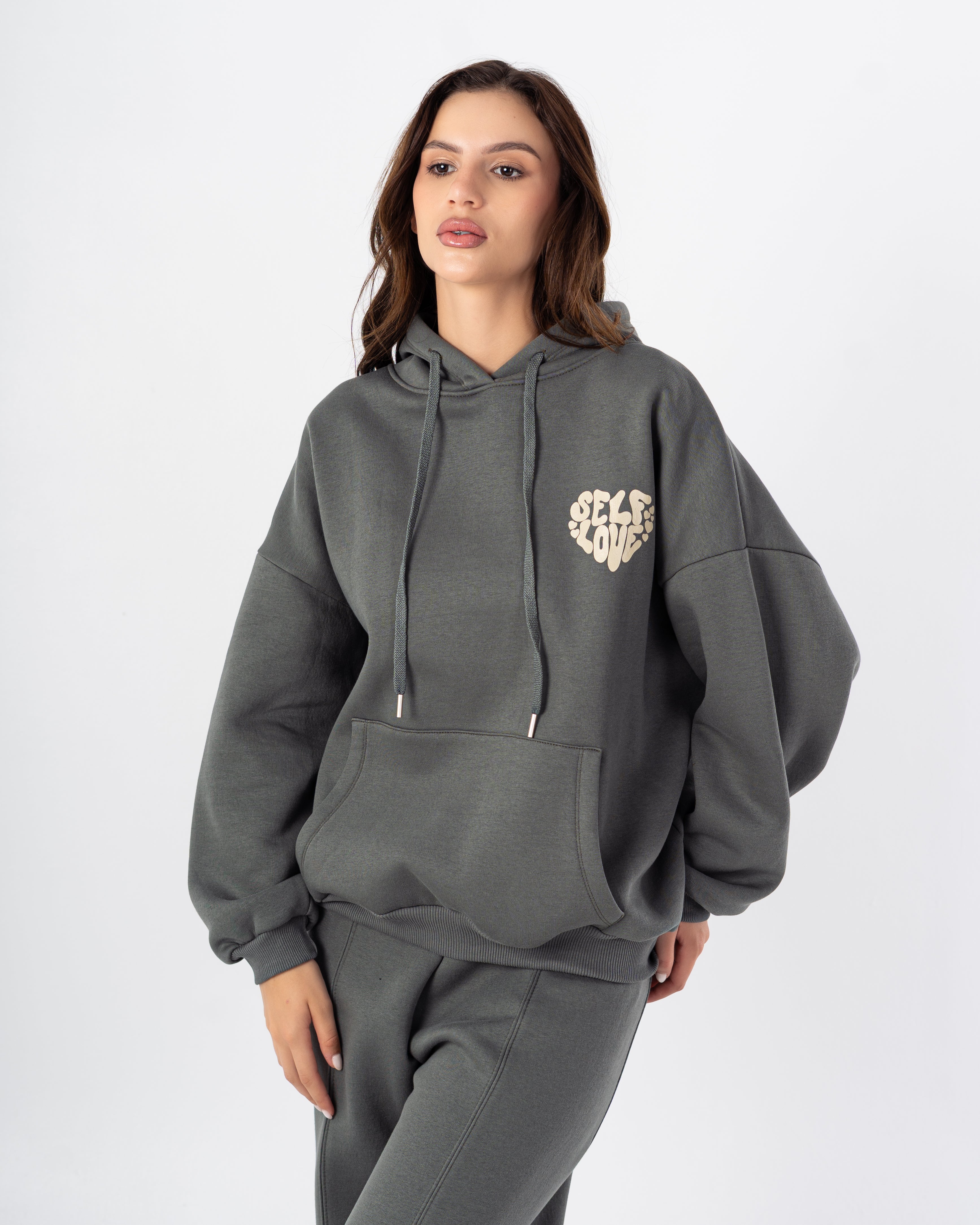 Hoodie – Print (Letters In Heart Shape)
