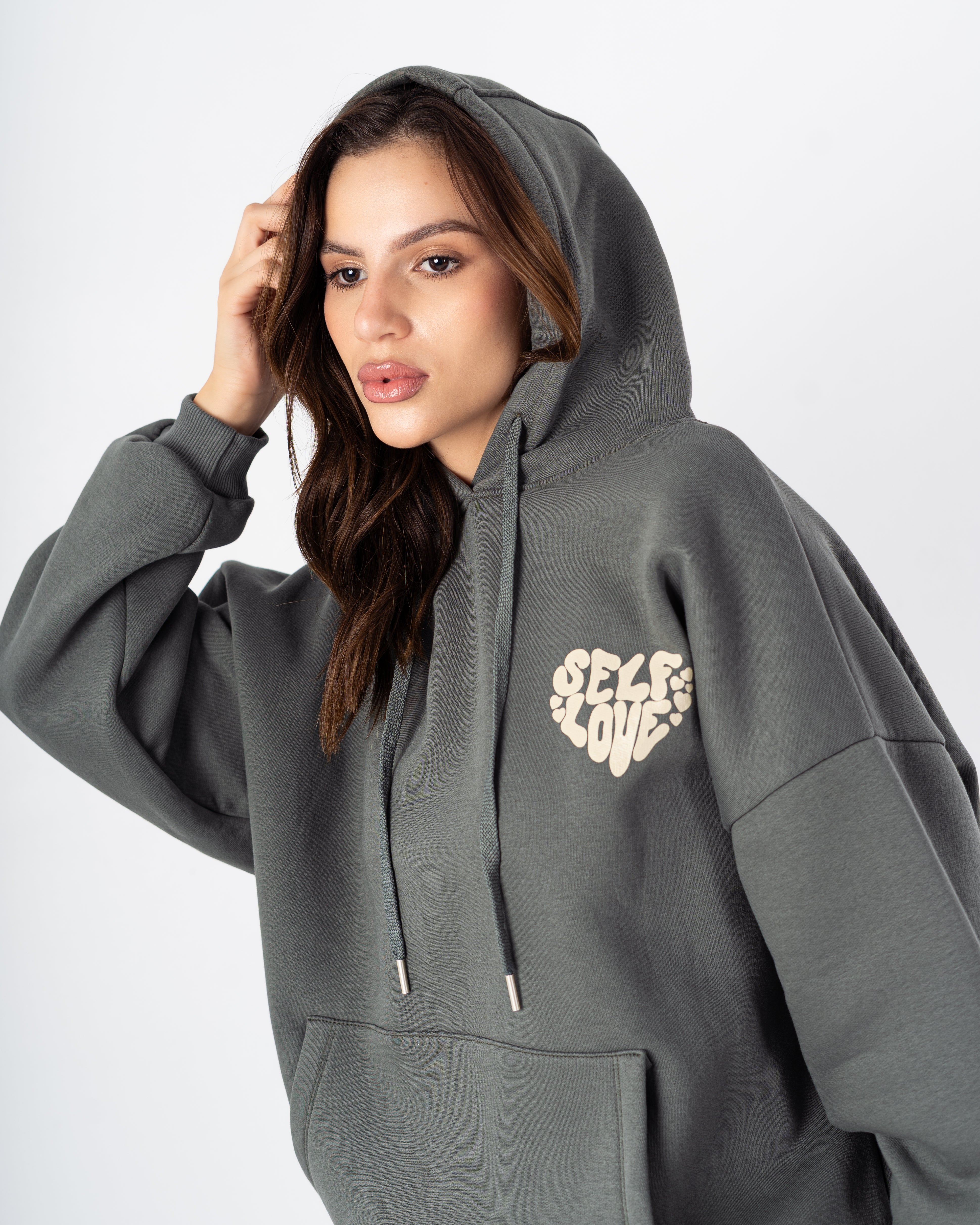 Hoodie – Print (Letters In Heart Shape)