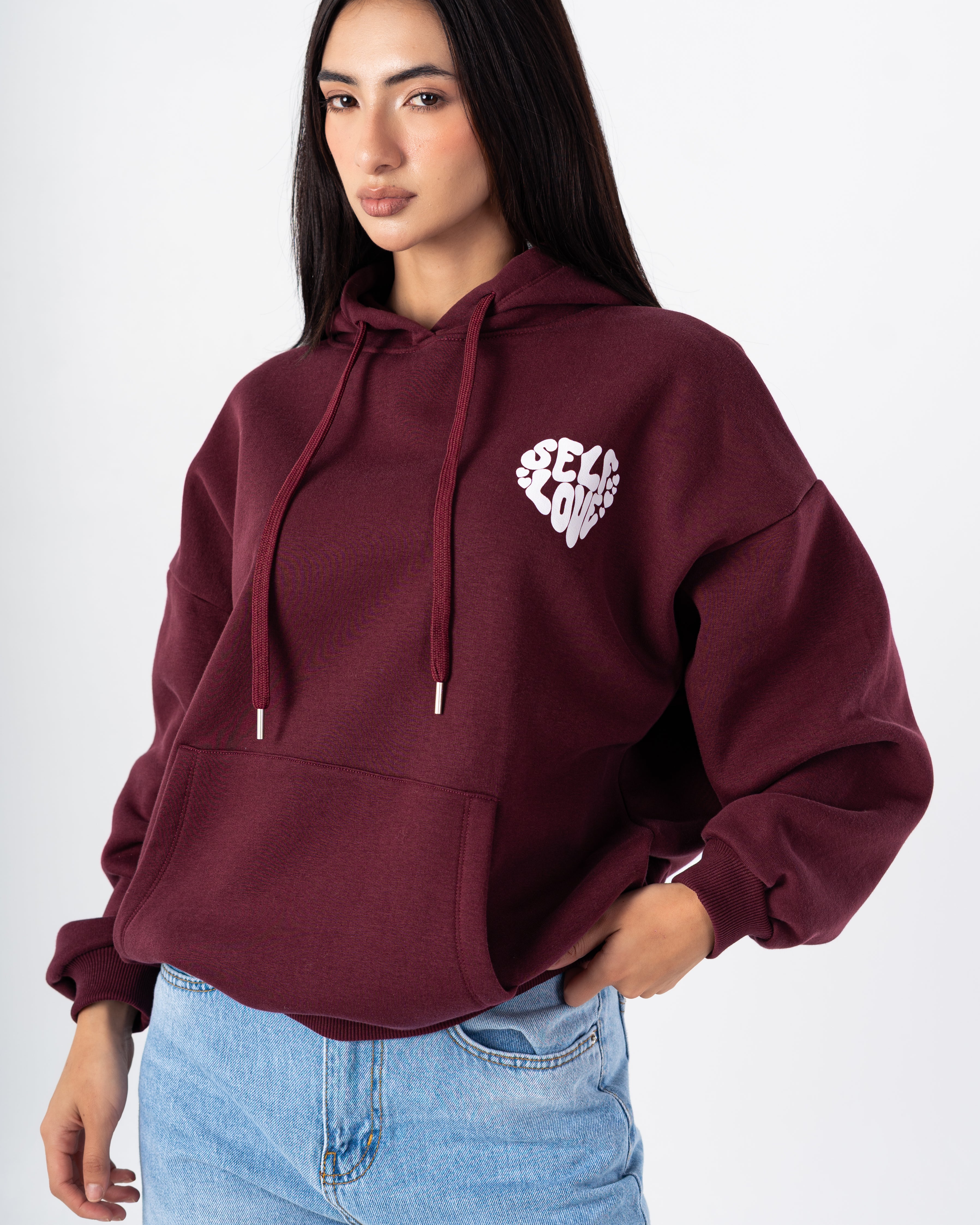 Hoodie – Print (Letters In Heart Shape)