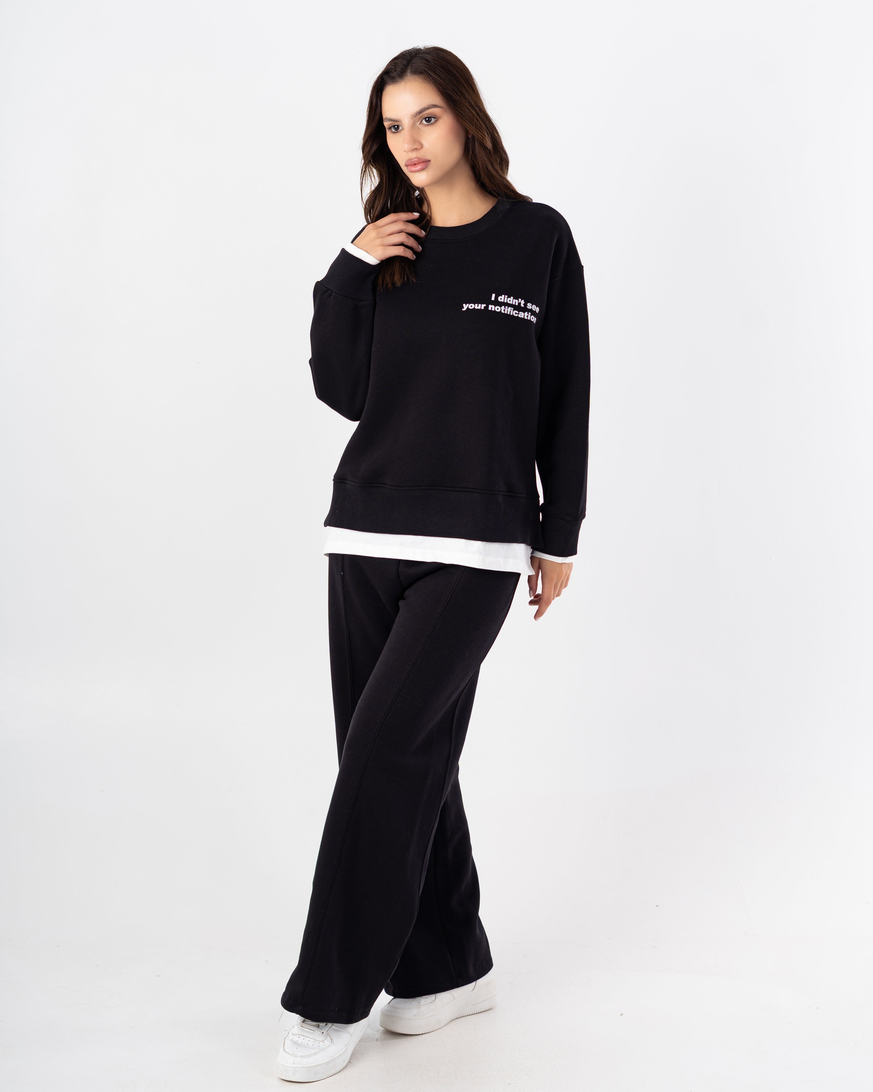 Sweatshirt – White Stripe (Back Print)