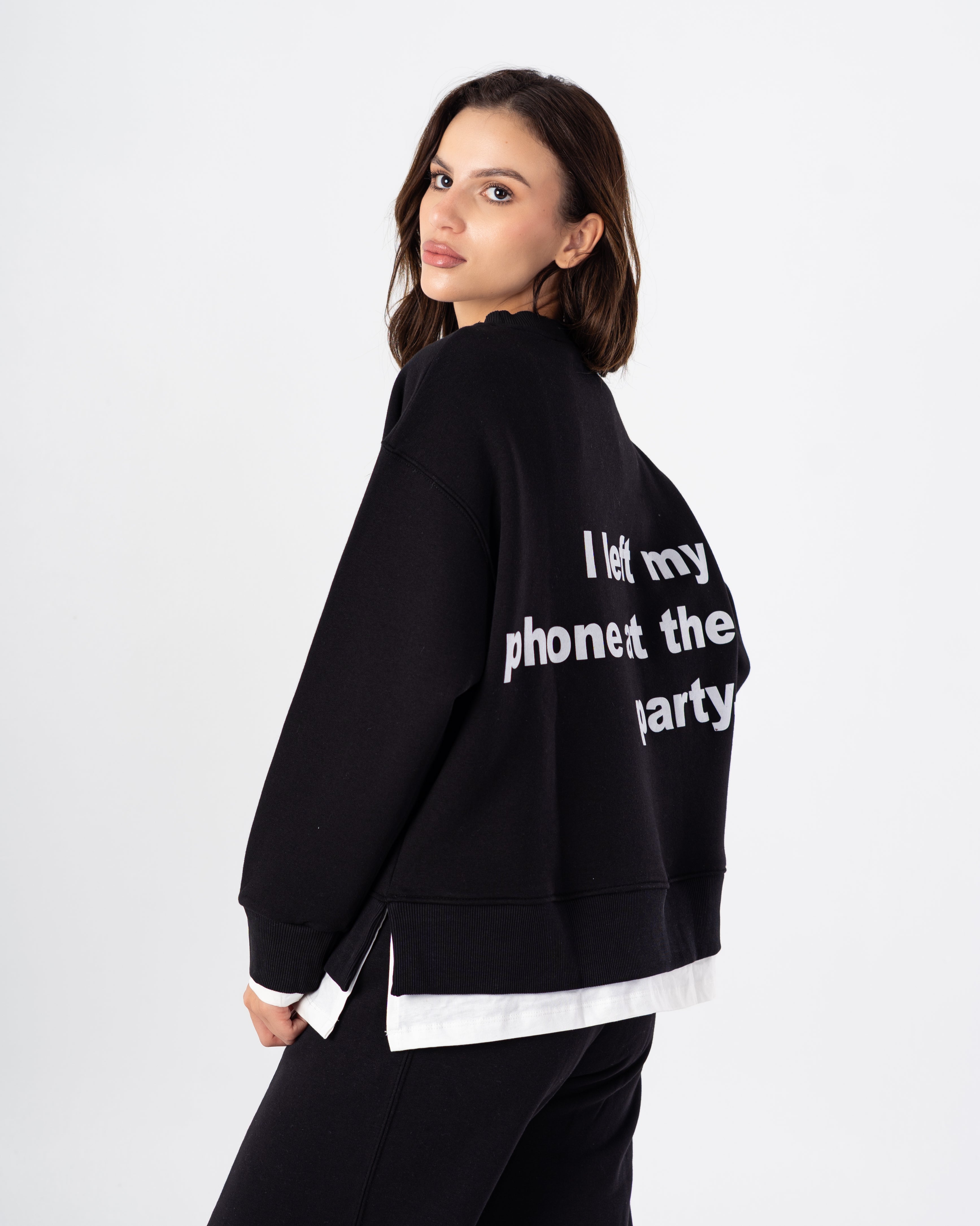 Sweatshirt – White Stripe (Back Print)