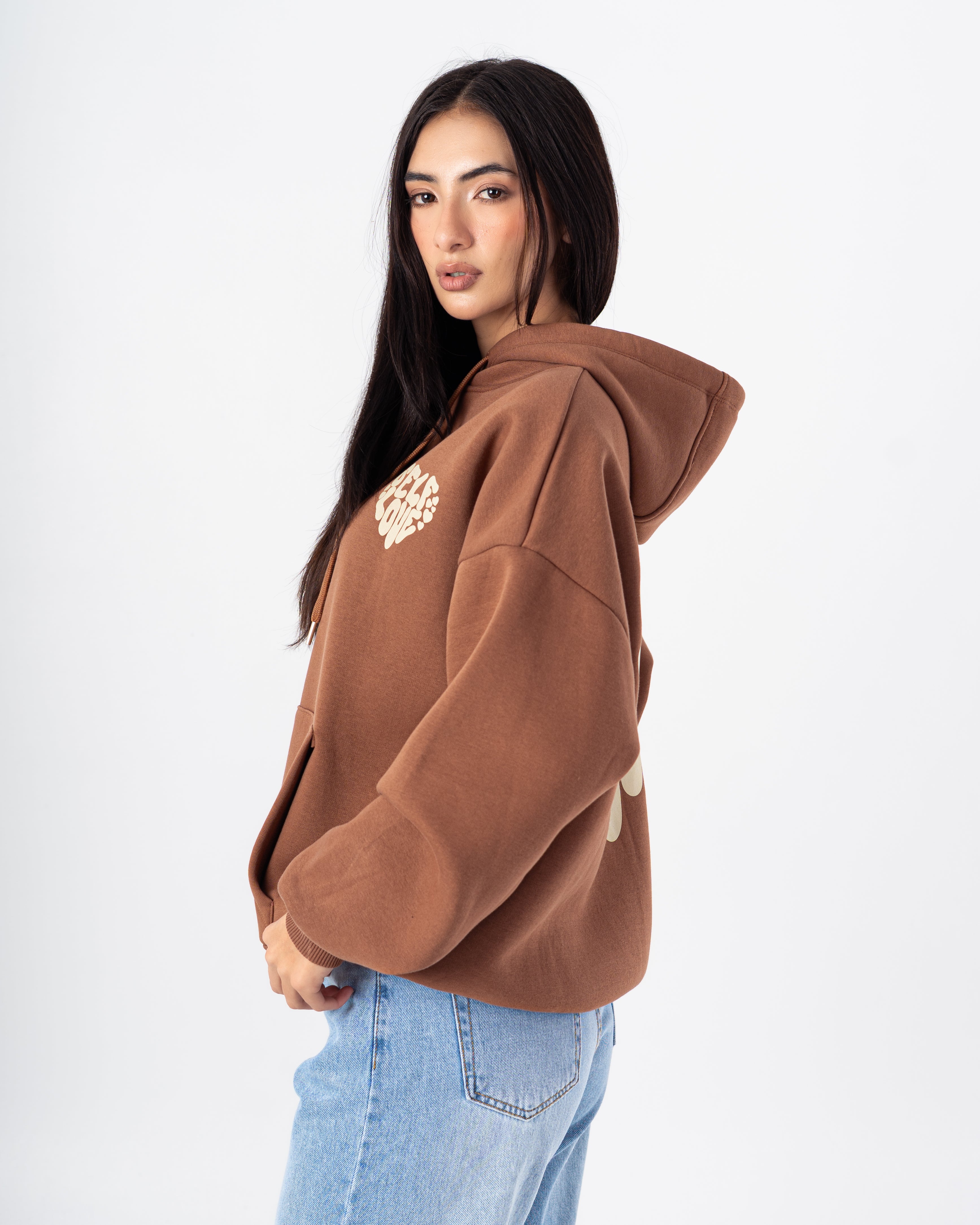 Hoodie – Print (Letters In Heart Shape)