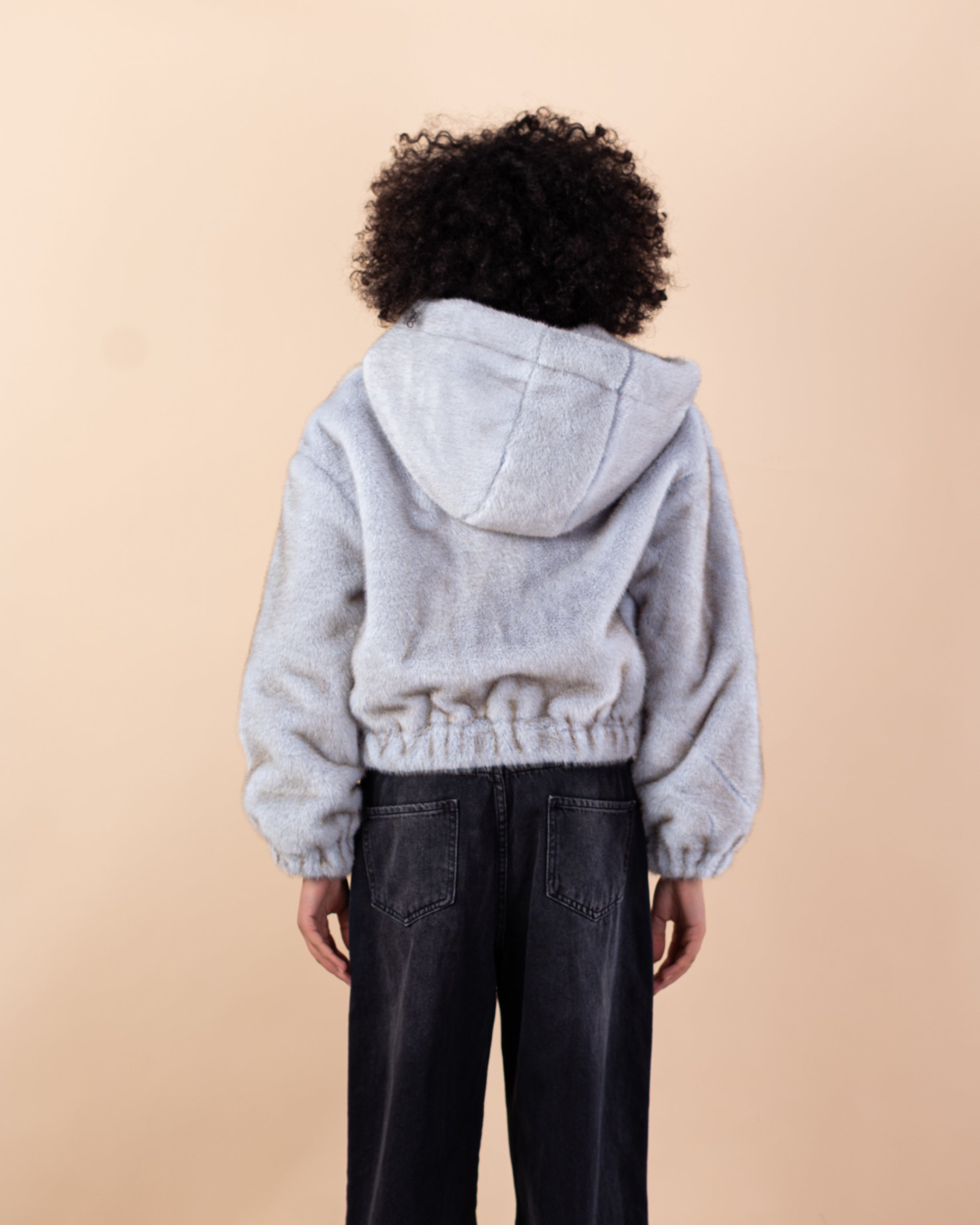 jacket - Short cape fur