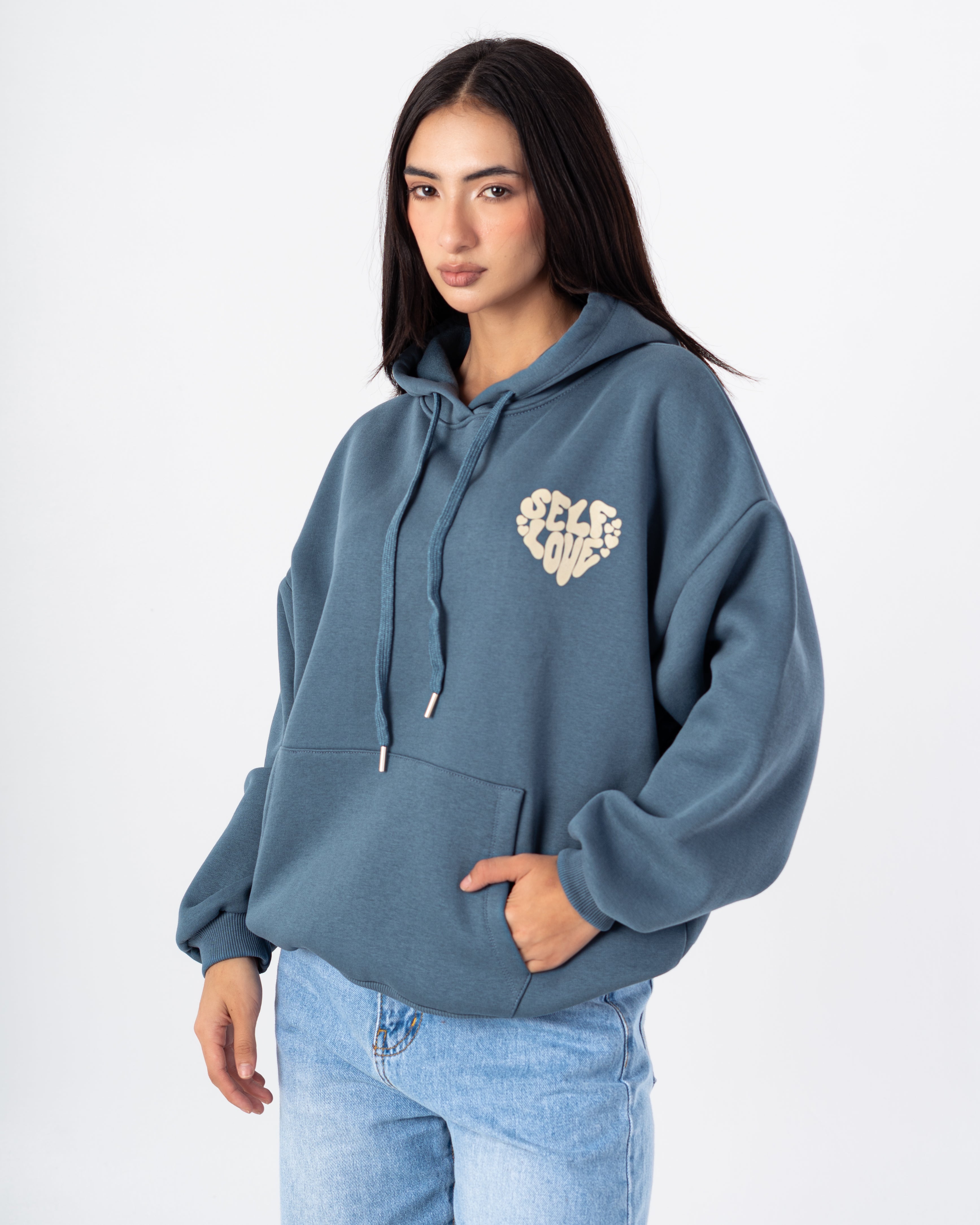 Hoodie – Print (Letters In Heart Shape)