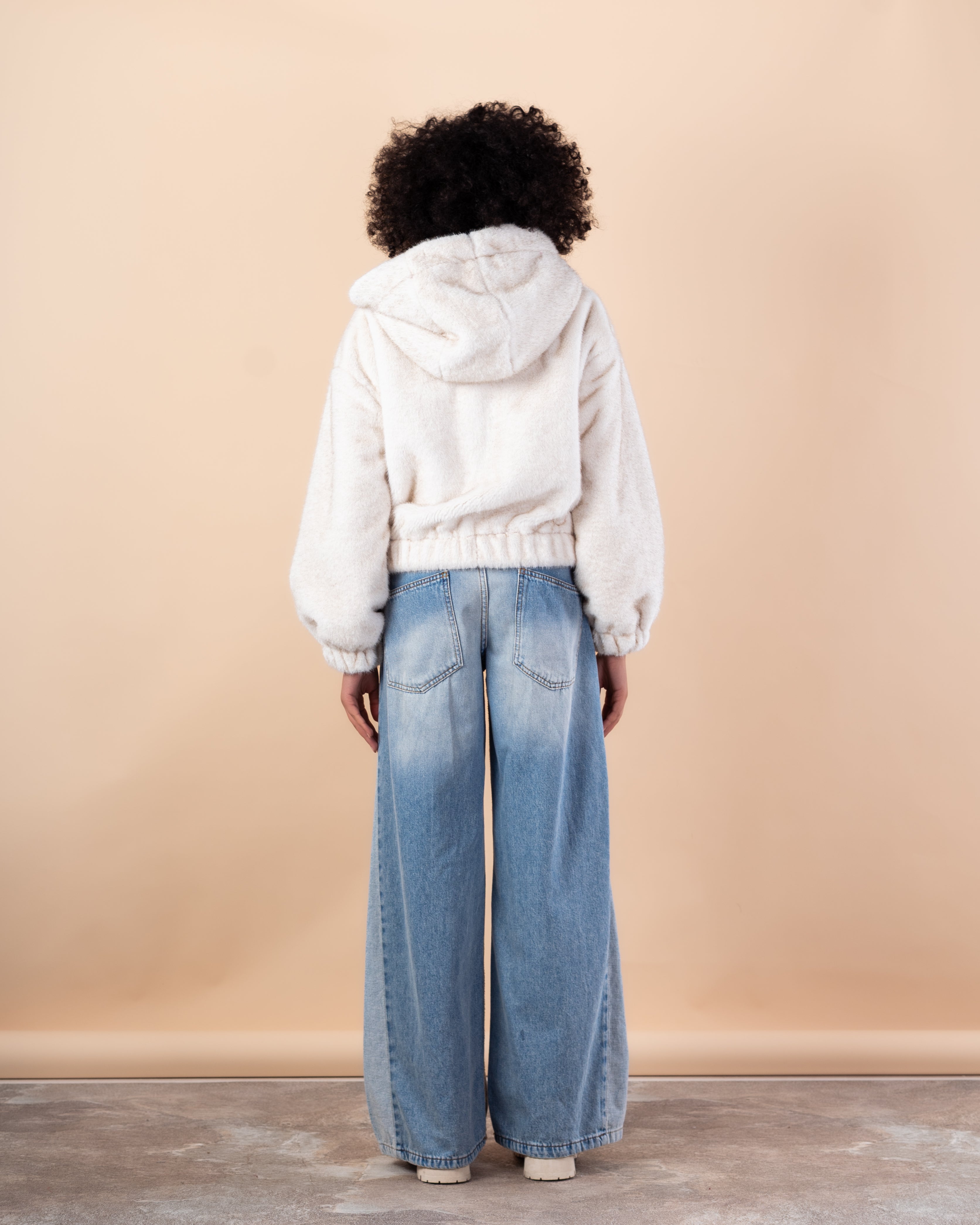 jacket - Short cape fur