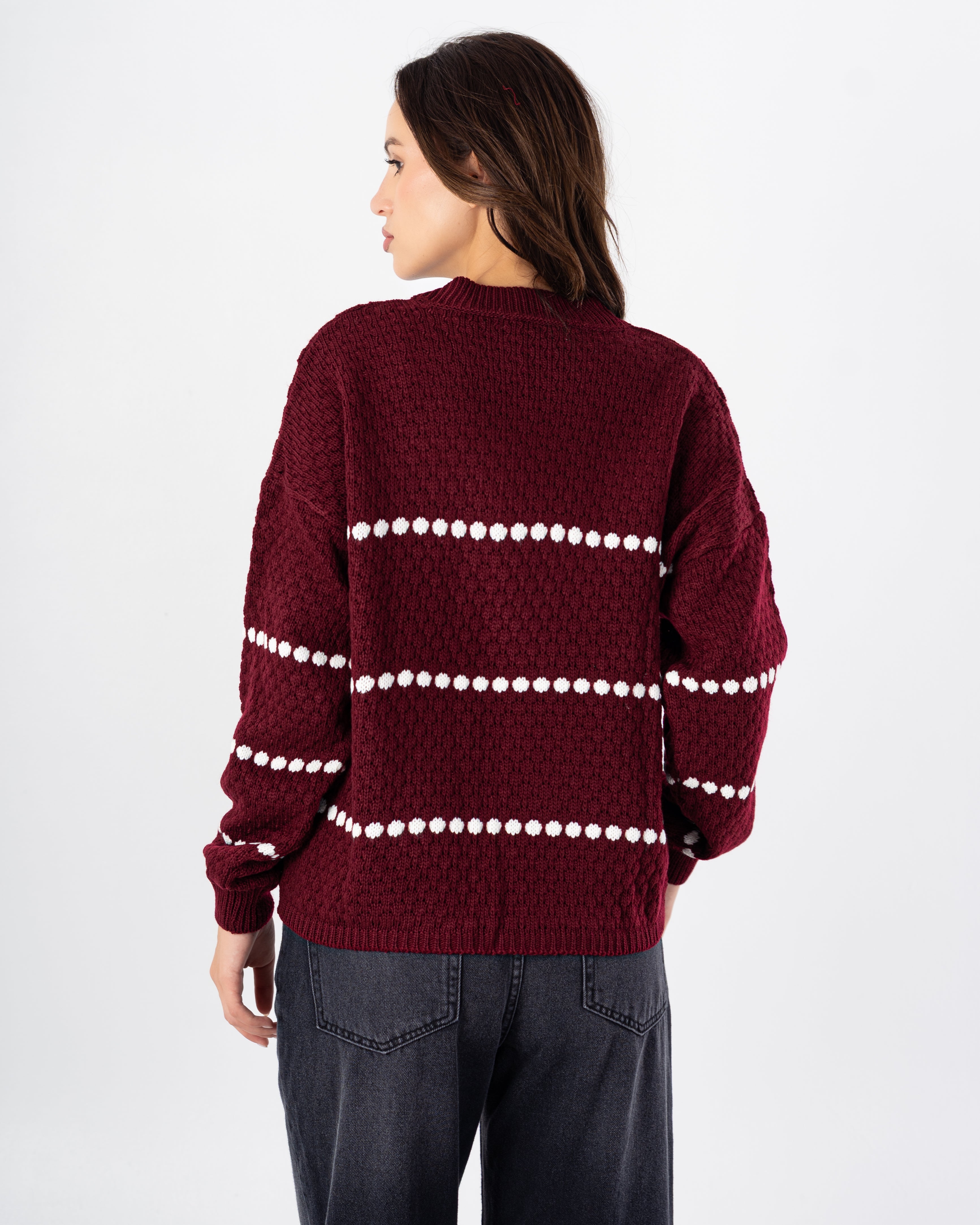 Knitwear Pullover with Dotte Stripe