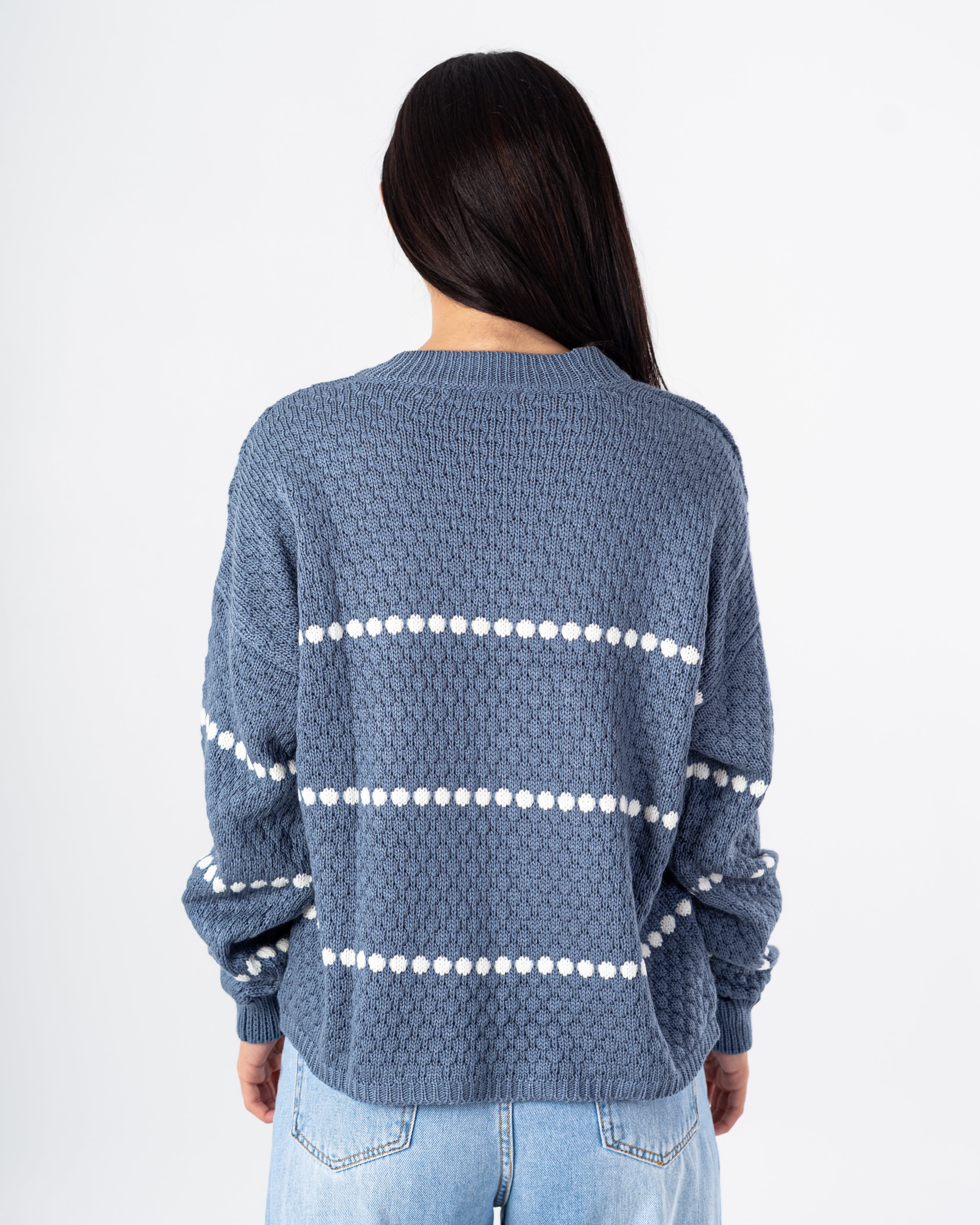 Knitwear Pullover with Dotte Stripe