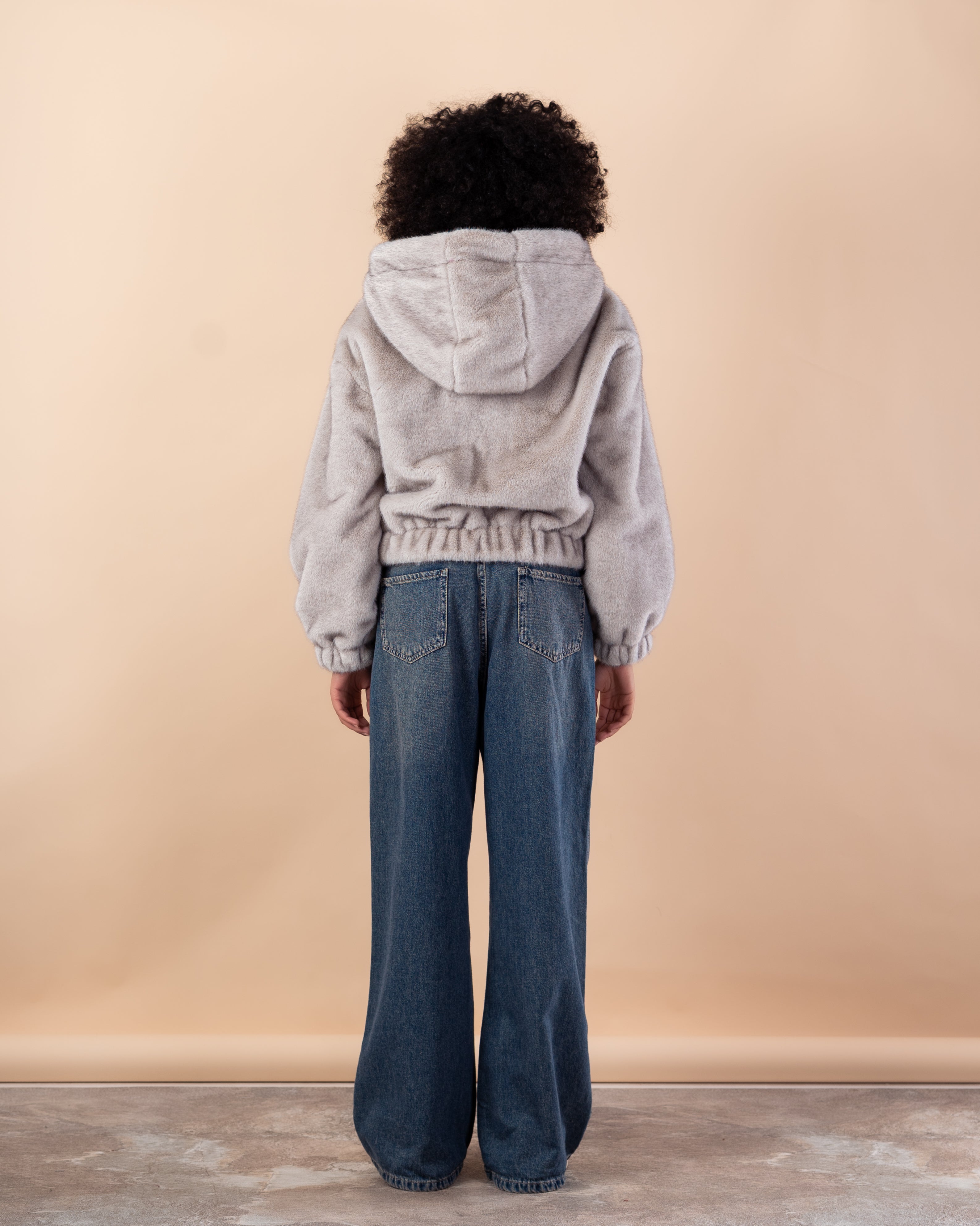 jacket - Short cape fur