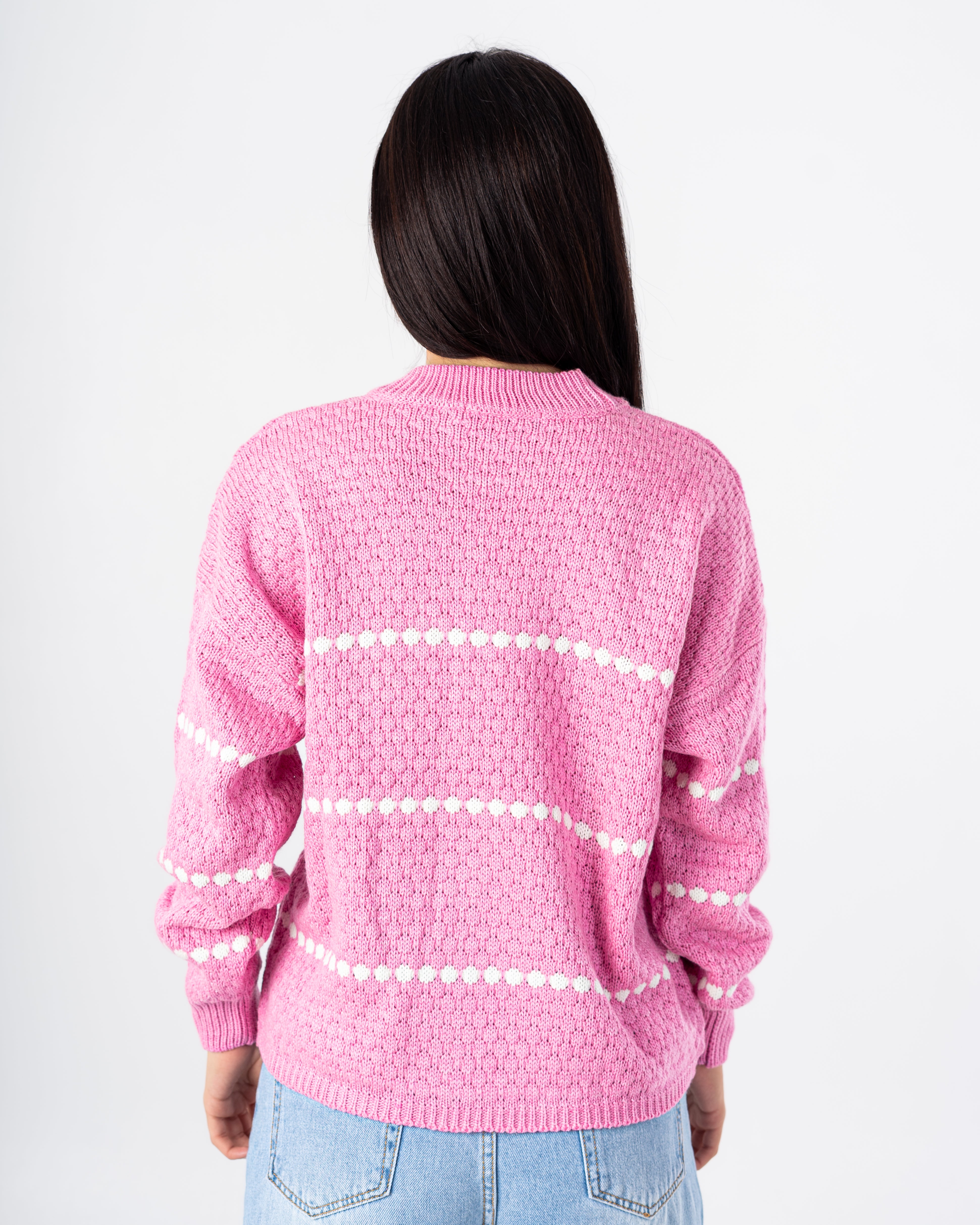 Knitwear Pullover with Dotte Stripe