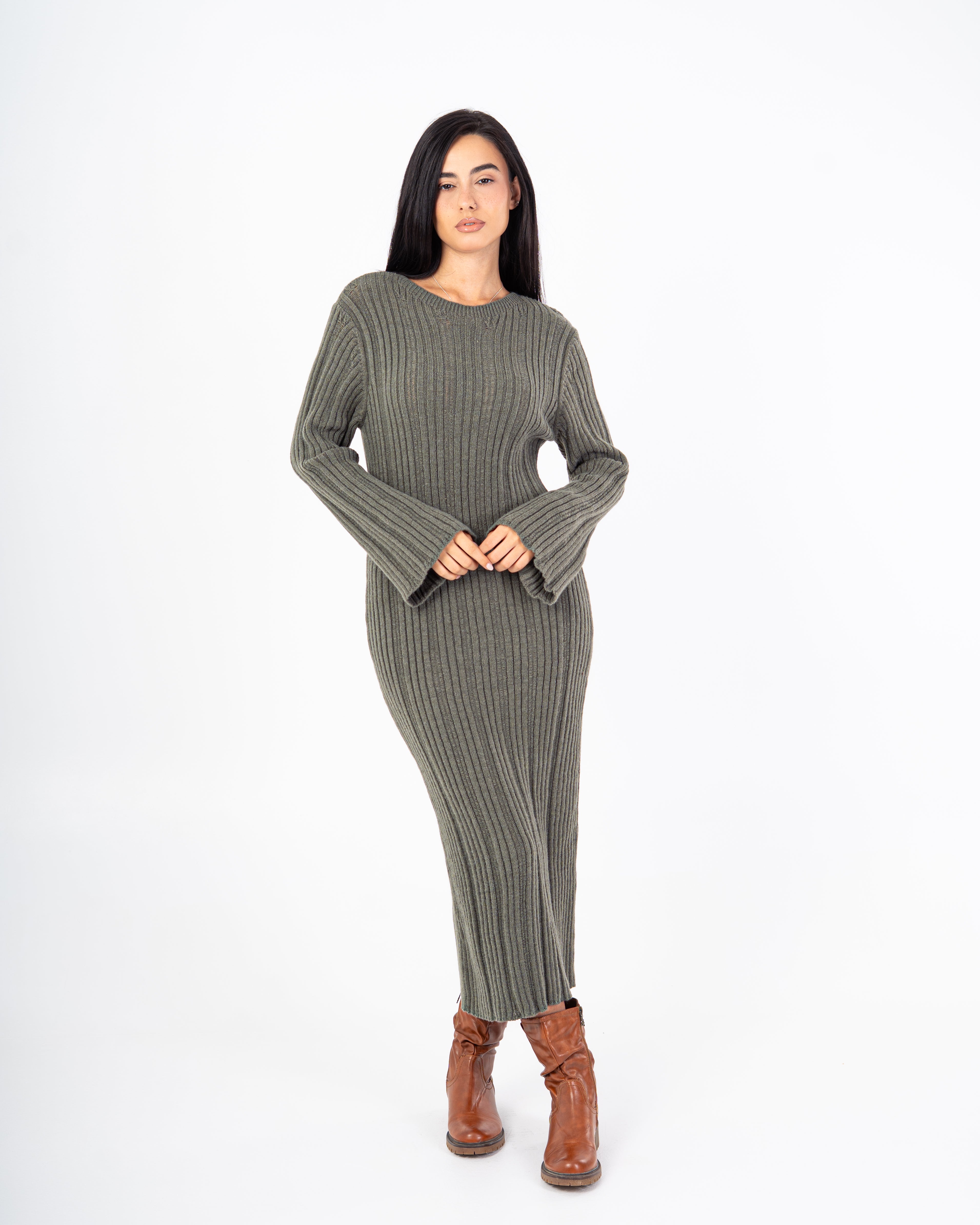 Knitwear Dress – Lightly Striped