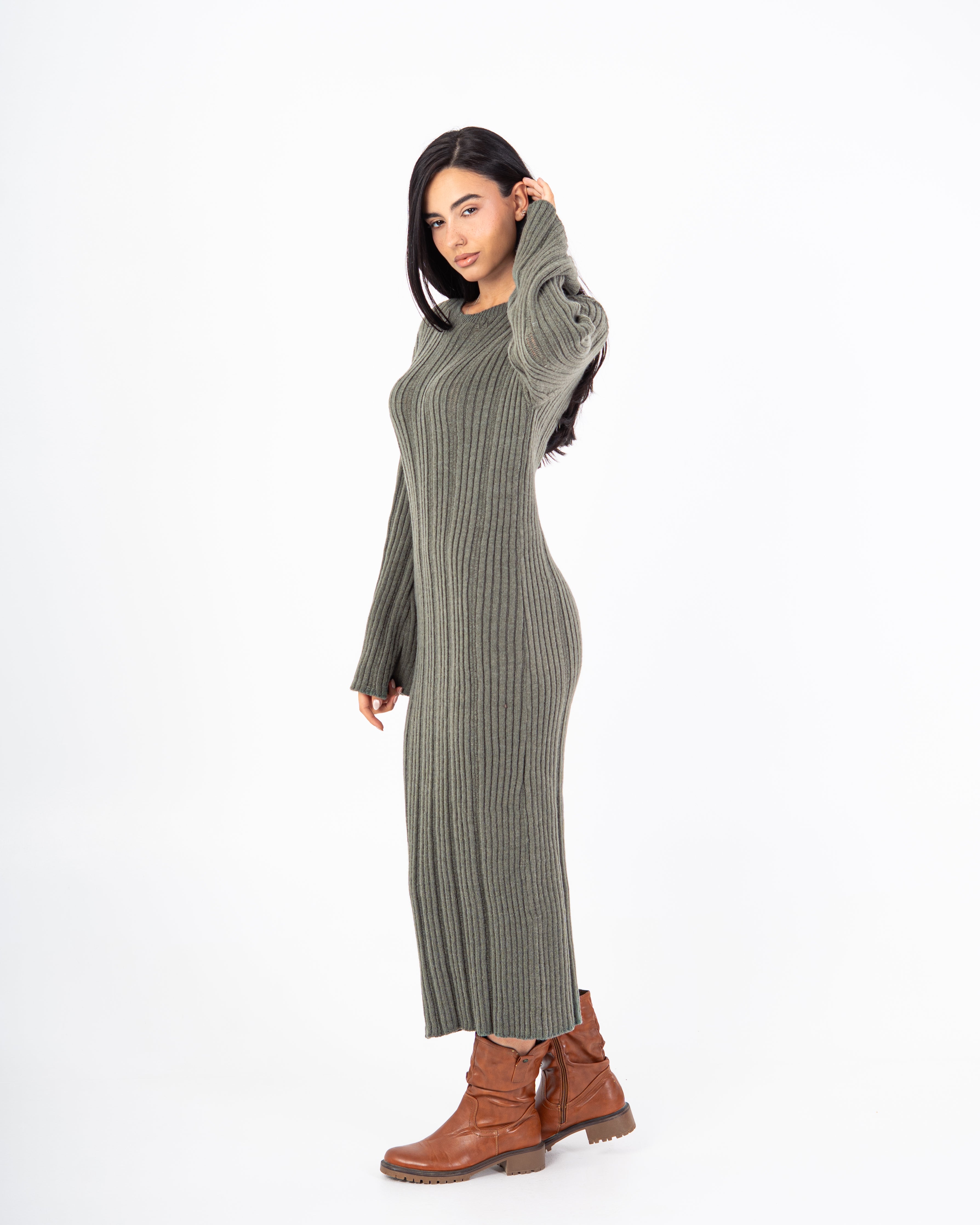 Knitwear Dress – Lightly Striped