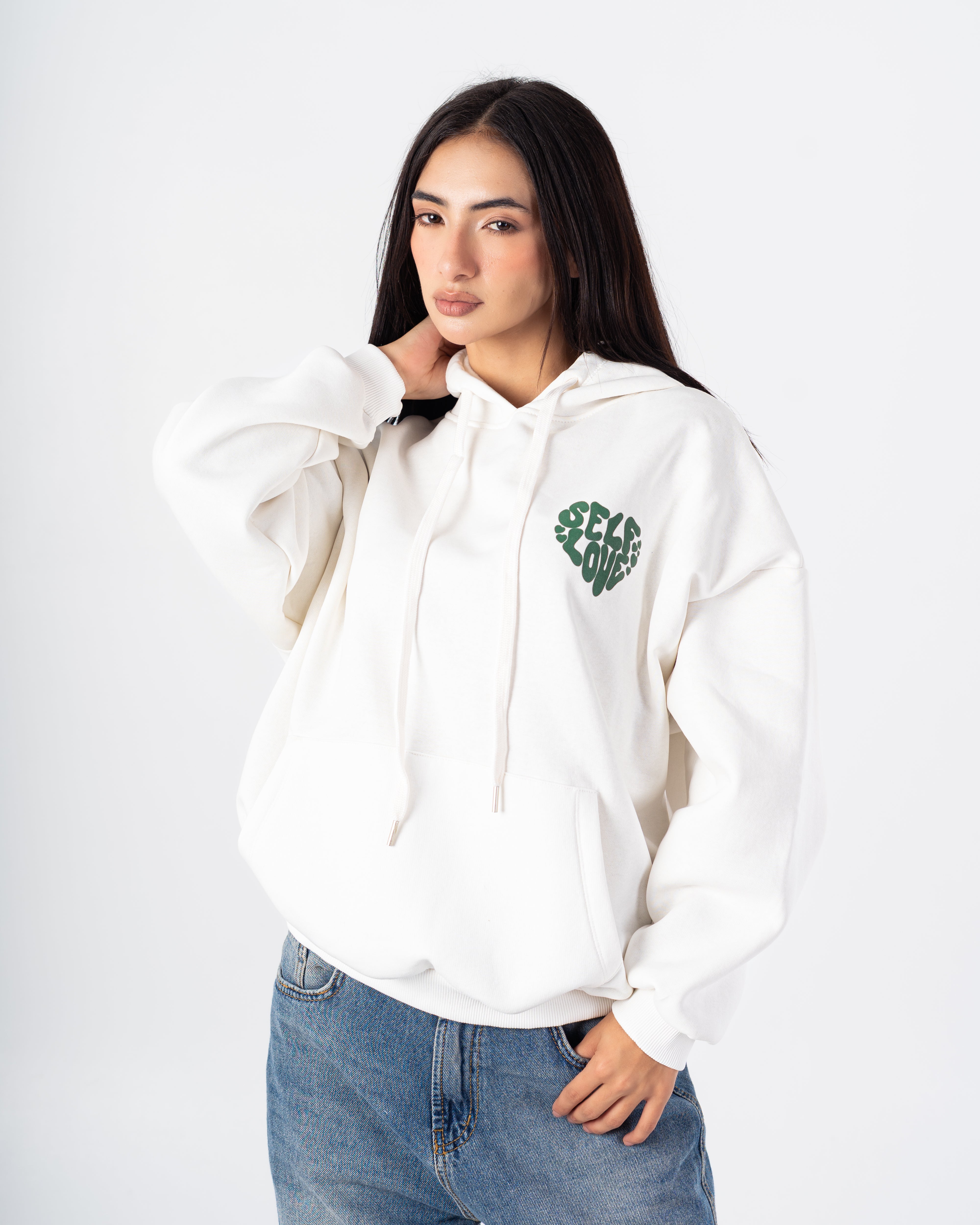 Hoodie – Print (Letters In Heart Shape)