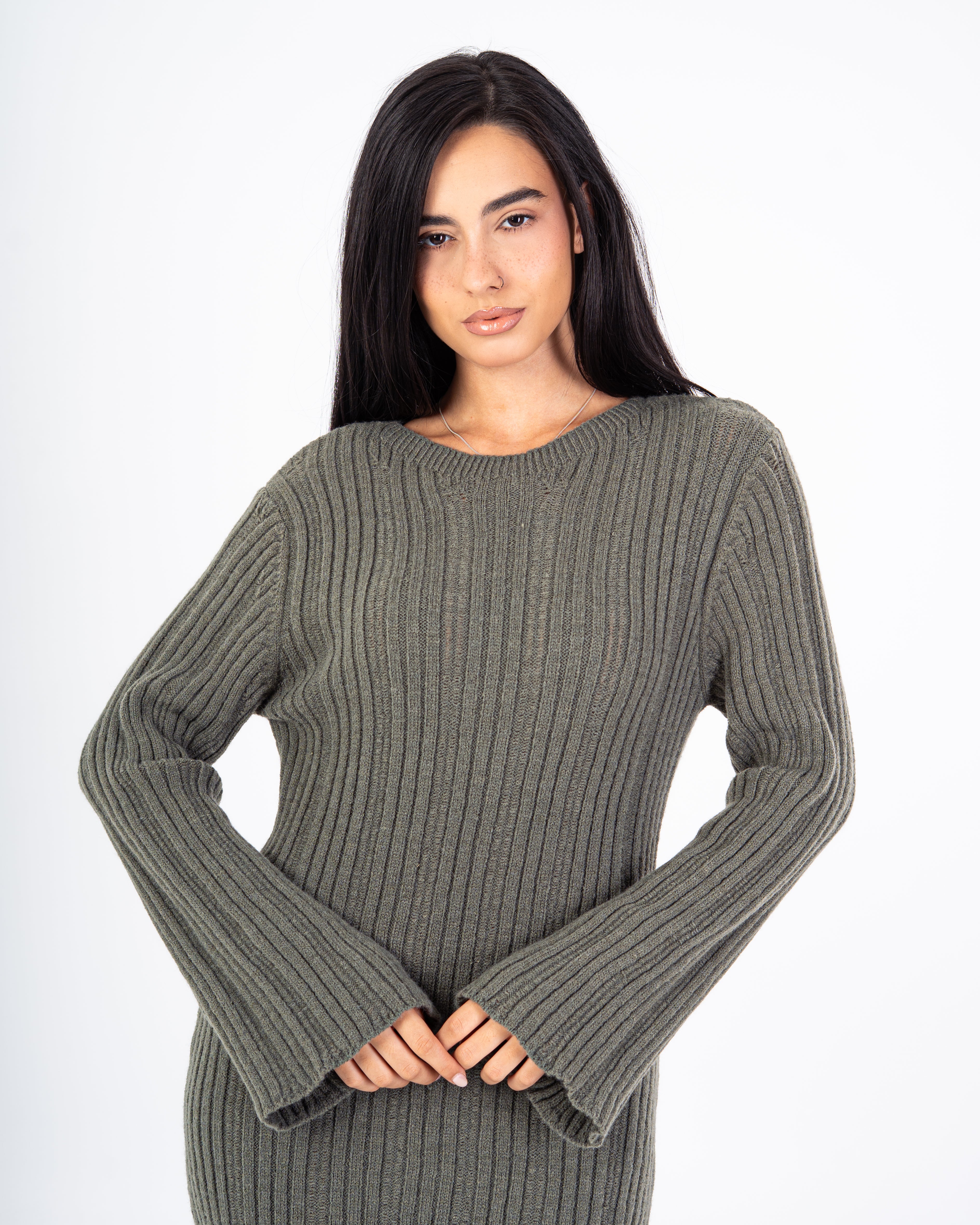 Knitwear Dress – Lightly Striped