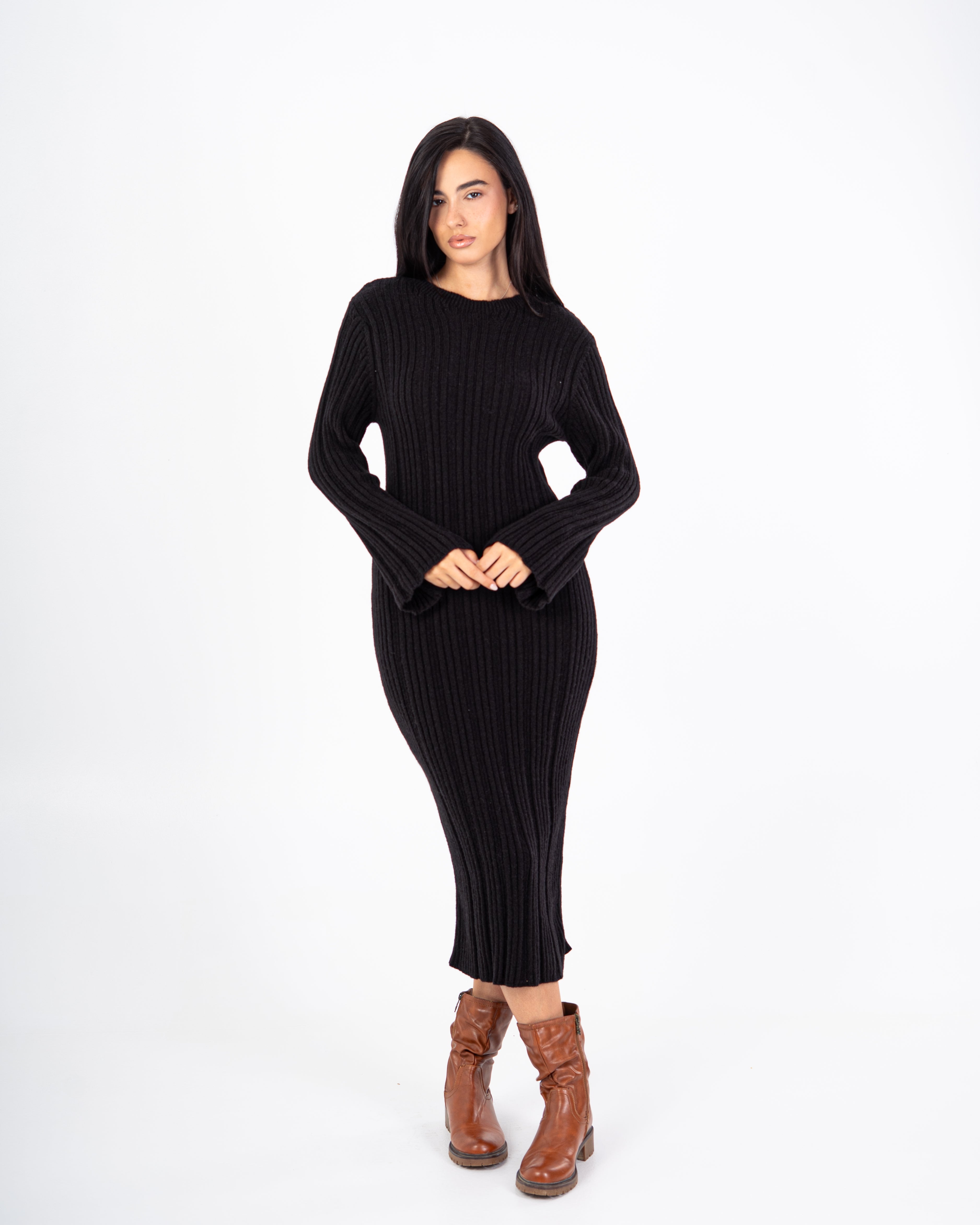 Knitwear Dress – Lightly Striped