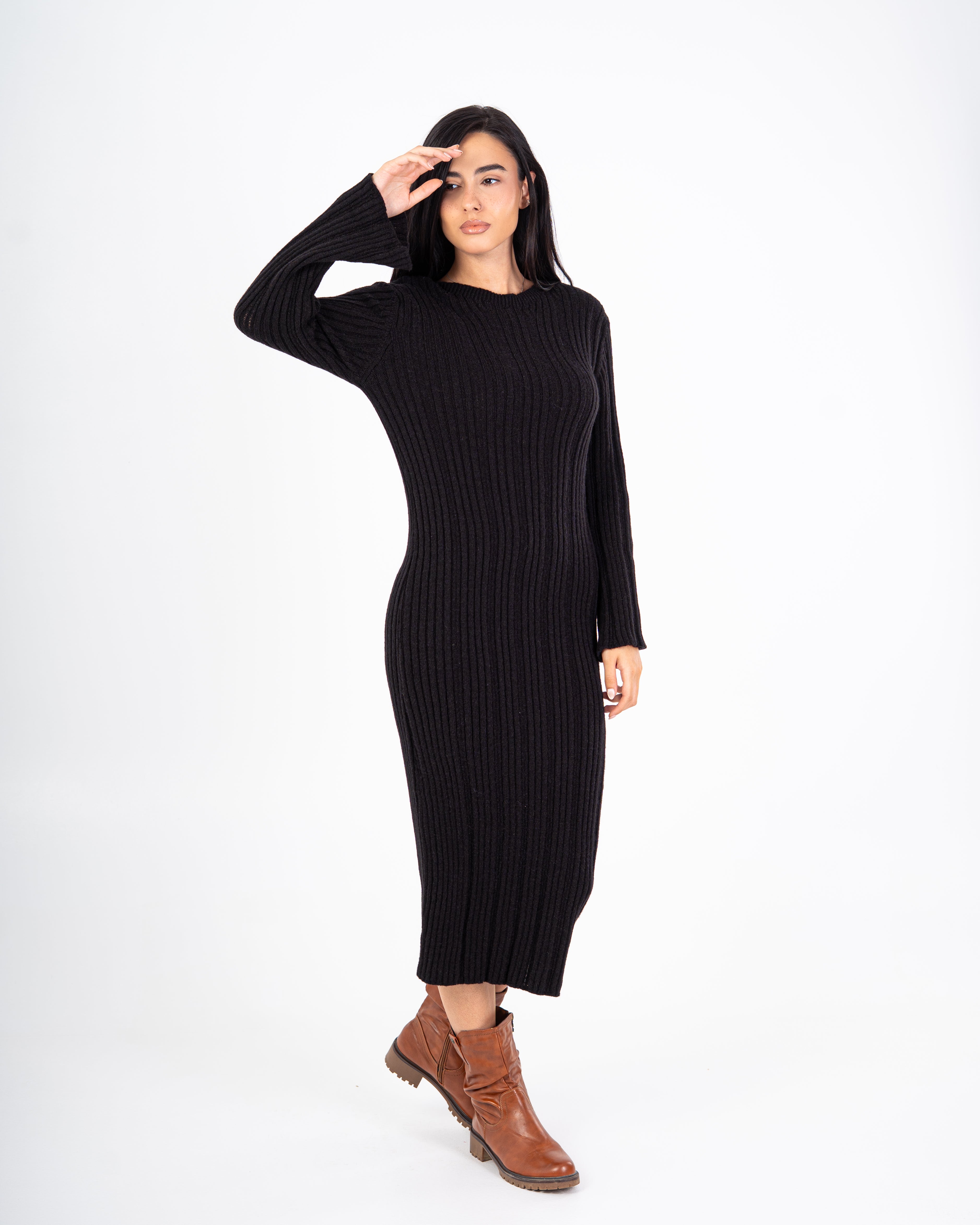 Knitwear Dress – Lightly Striped