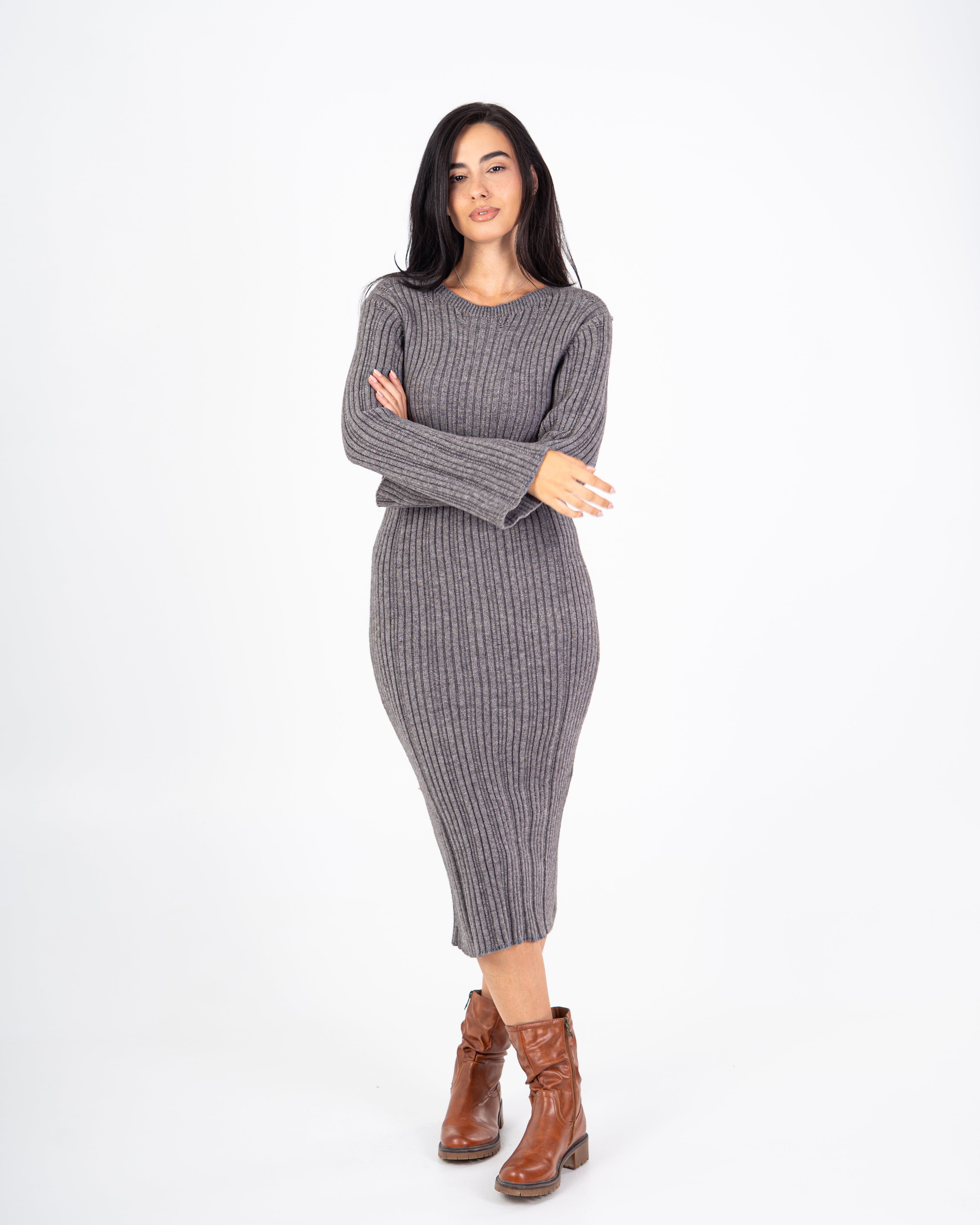 Knitwear Dress – Lightly Striped
