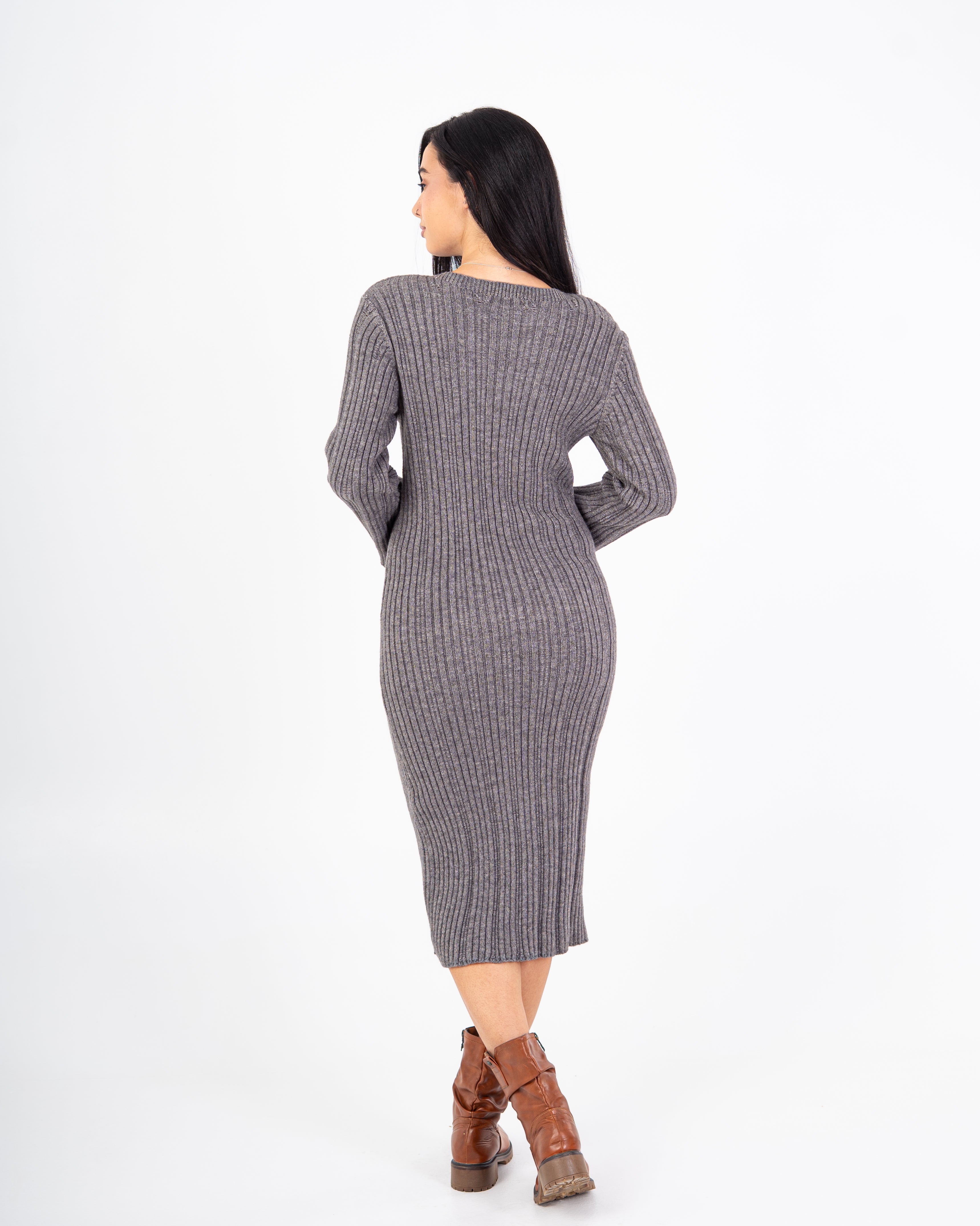 Knitwear Dress – Lightly Striped