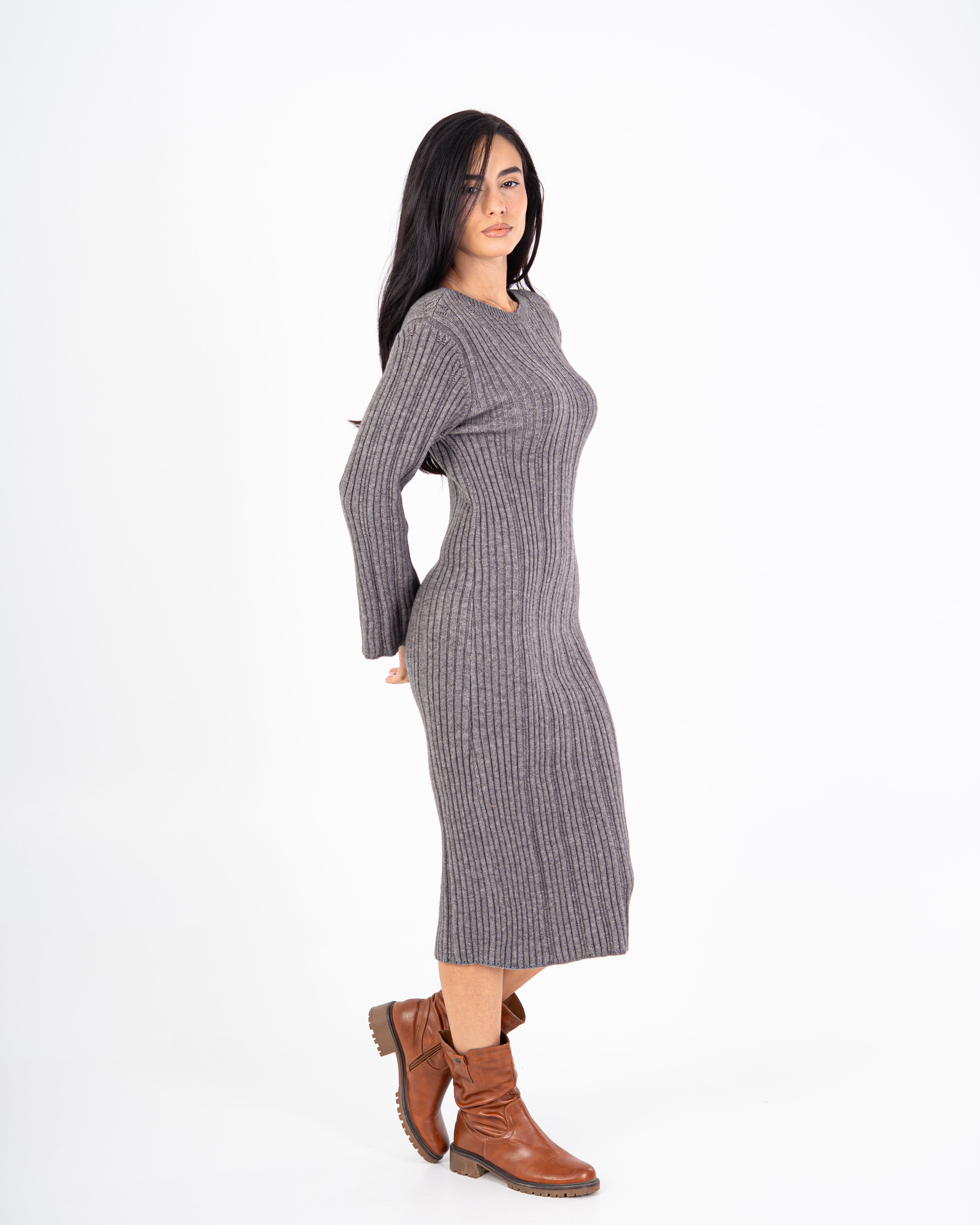 Knitwear Dress – Lightly Striped