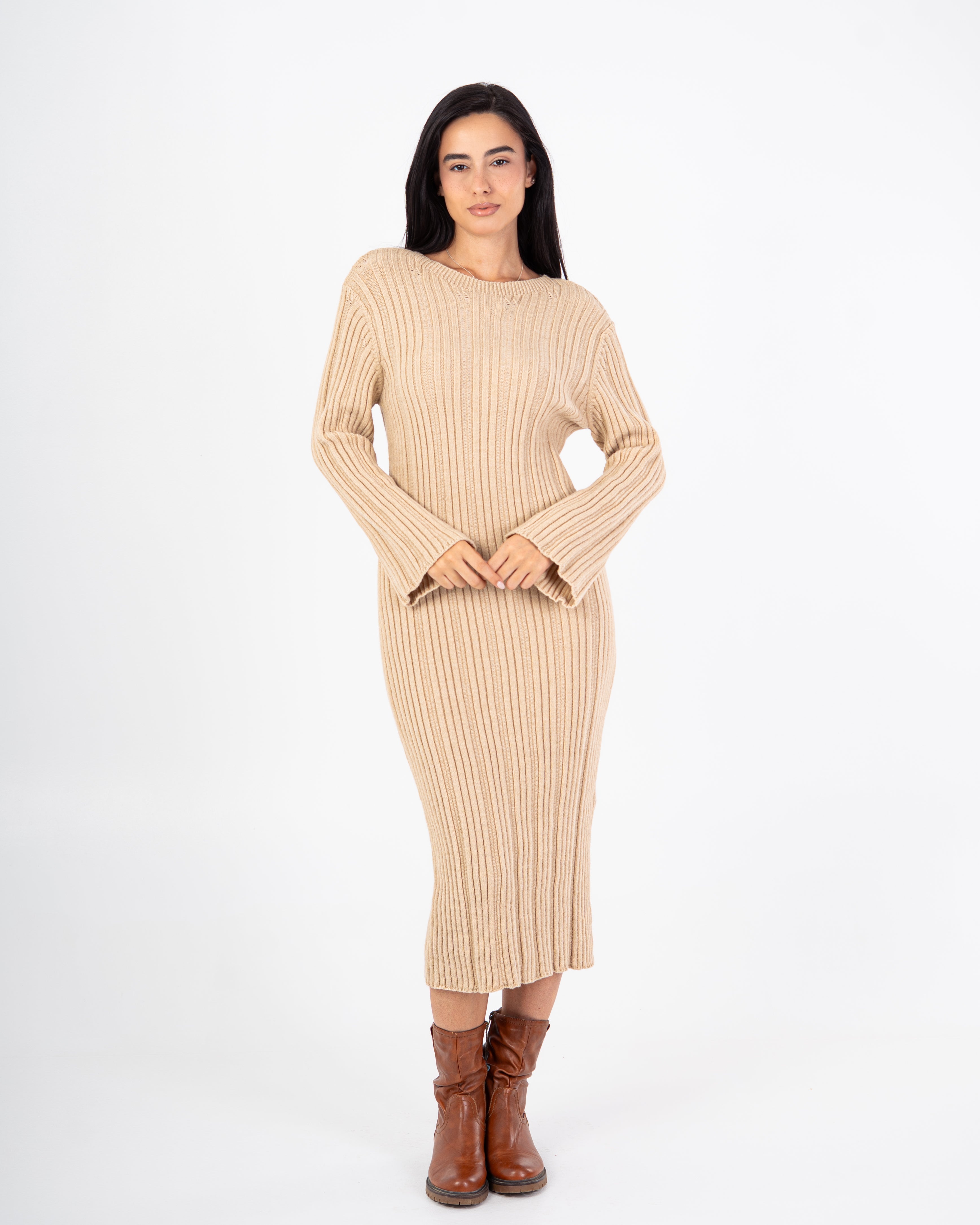Knitwear Dress – Lightly Striped