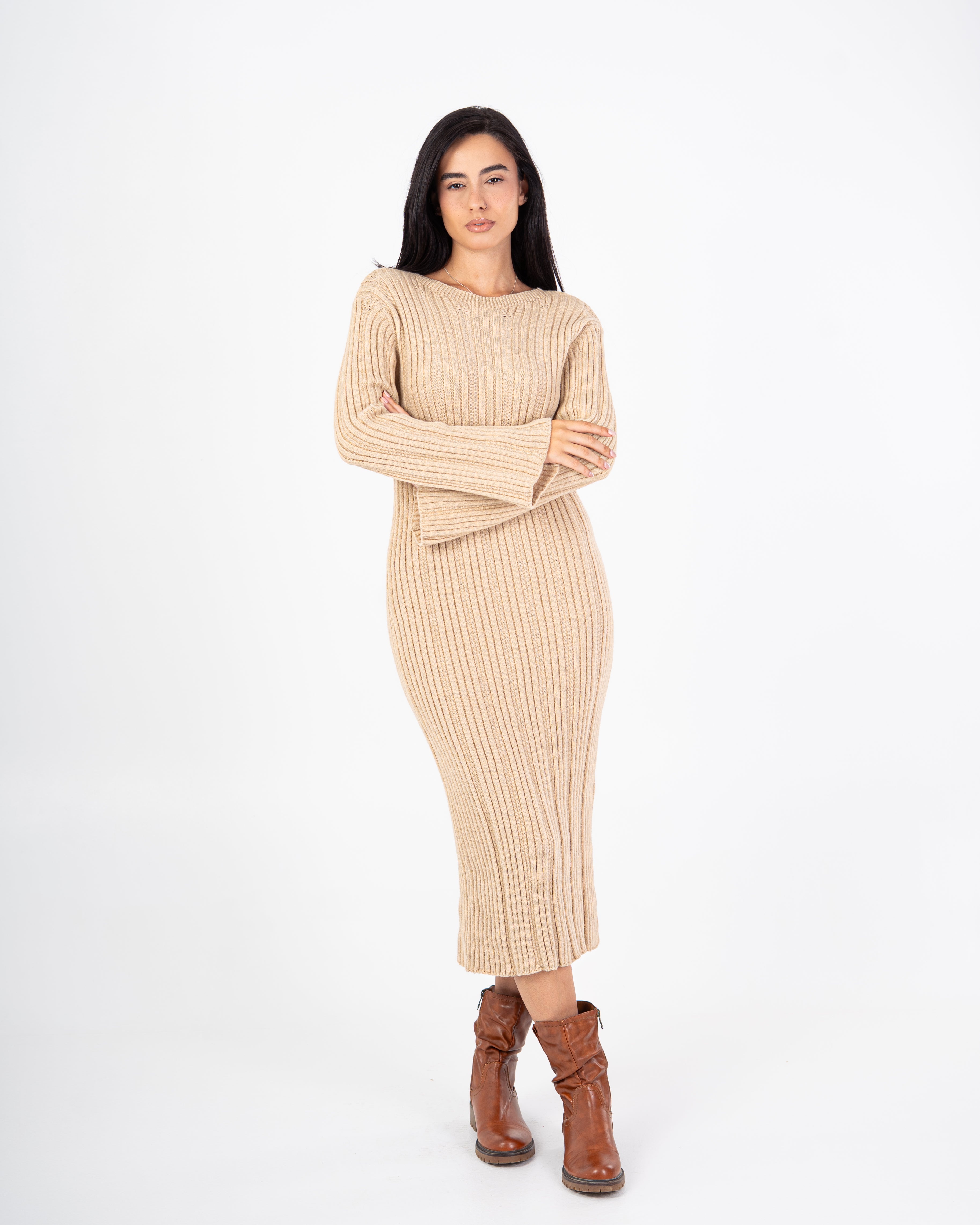 Knitwear Dress – Lightly Striped