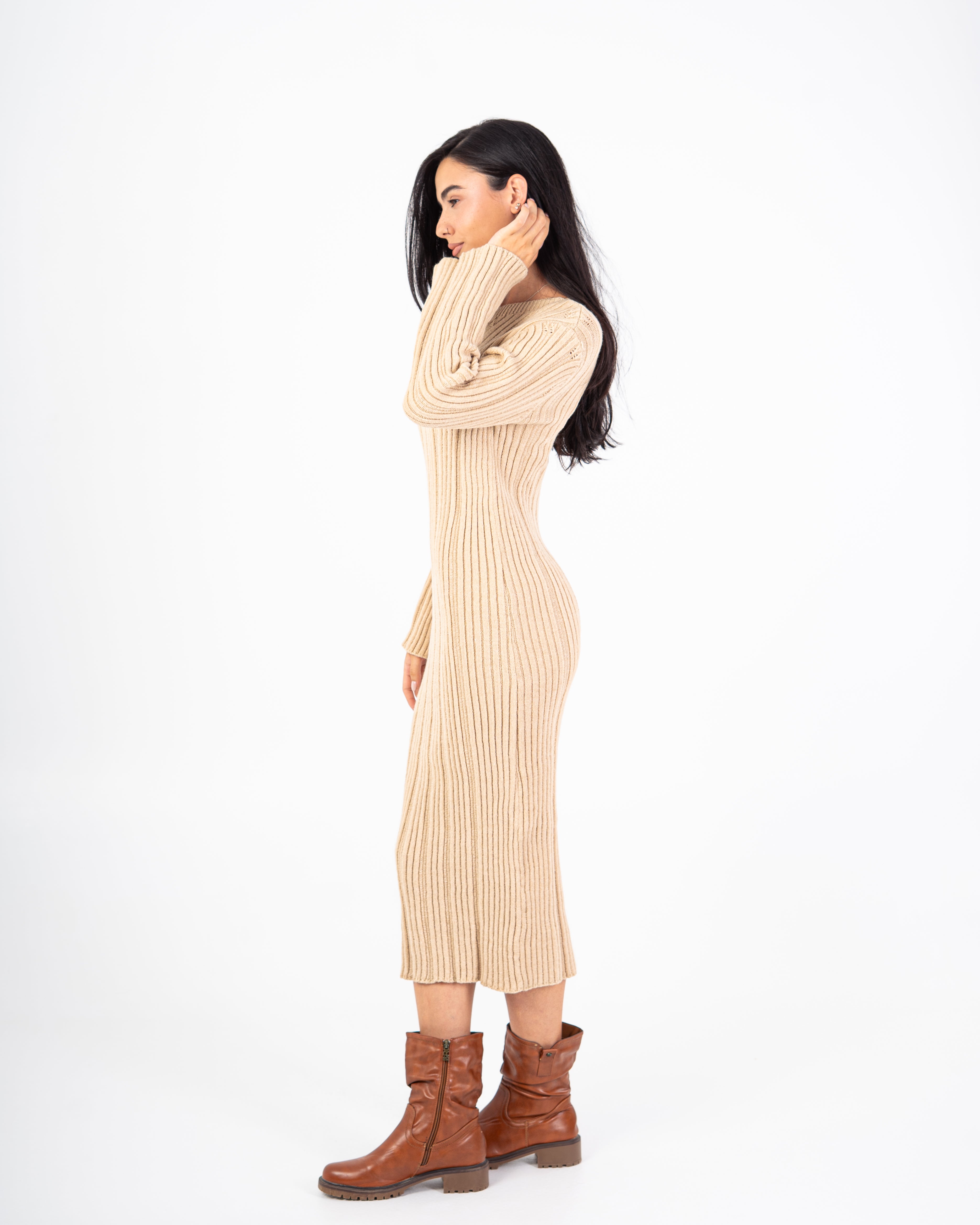 Knitwear Dress – Lightly Striped