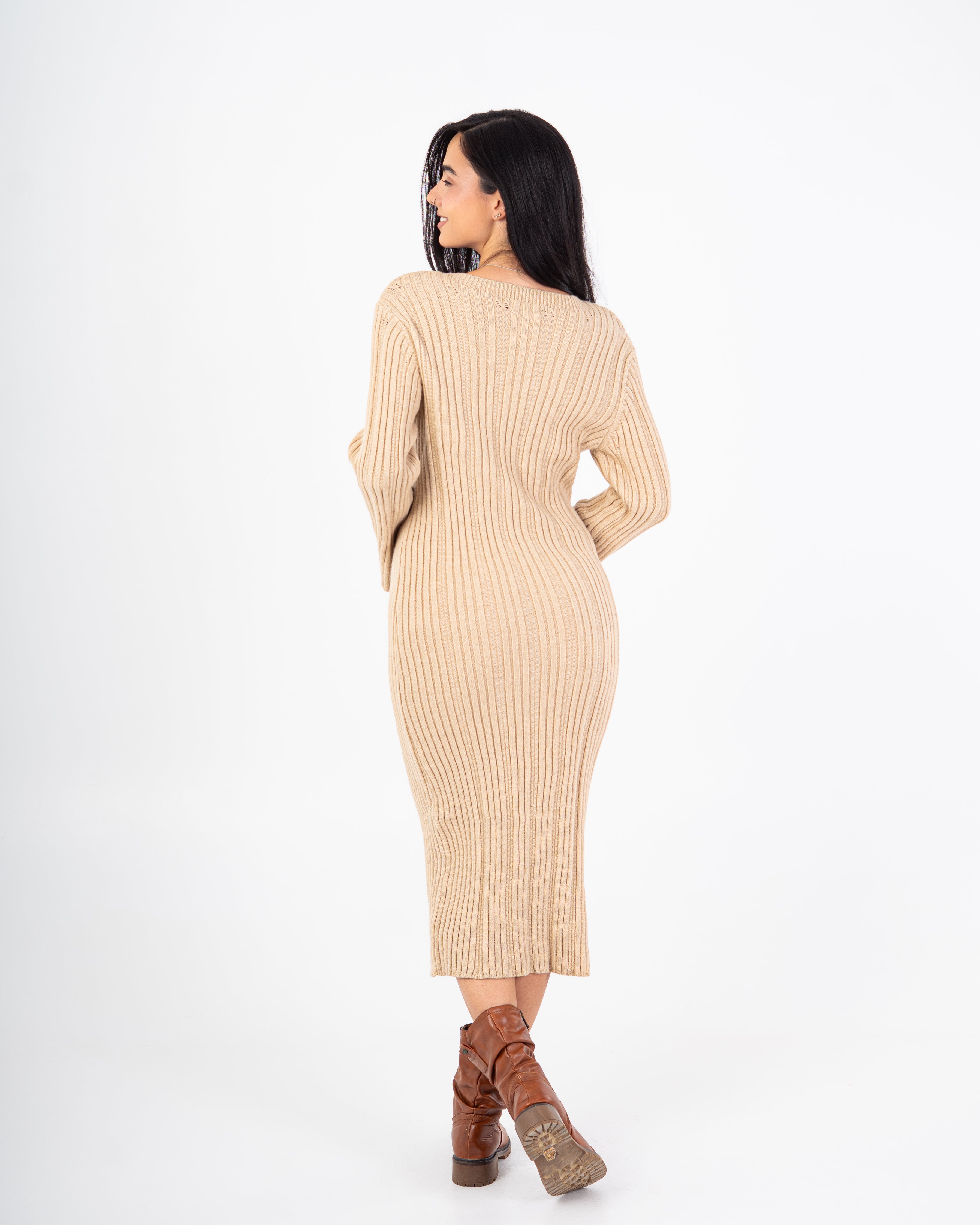 Knitwear Dress – Lightly Striped