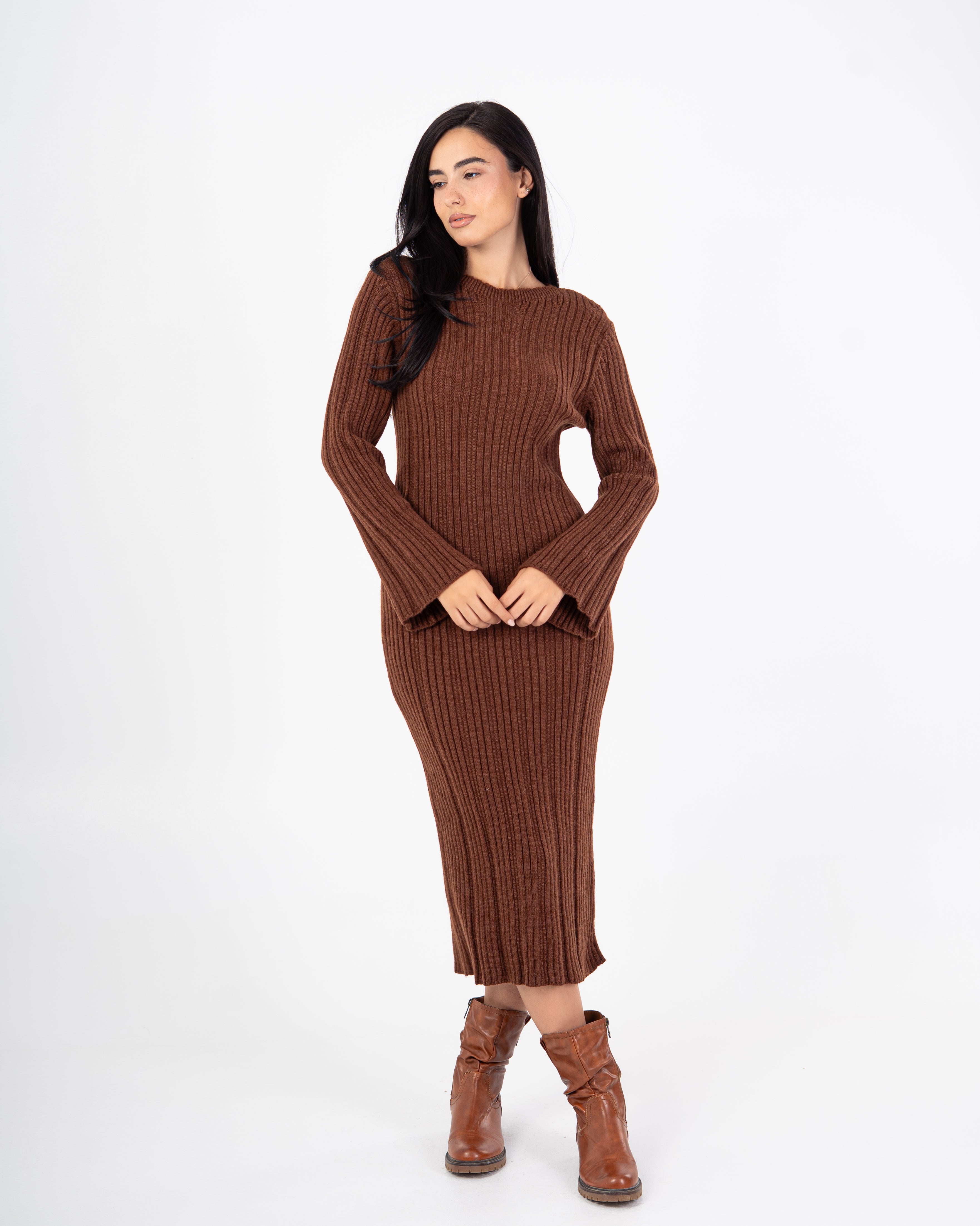 Knitwear Dress – Lightly Striped