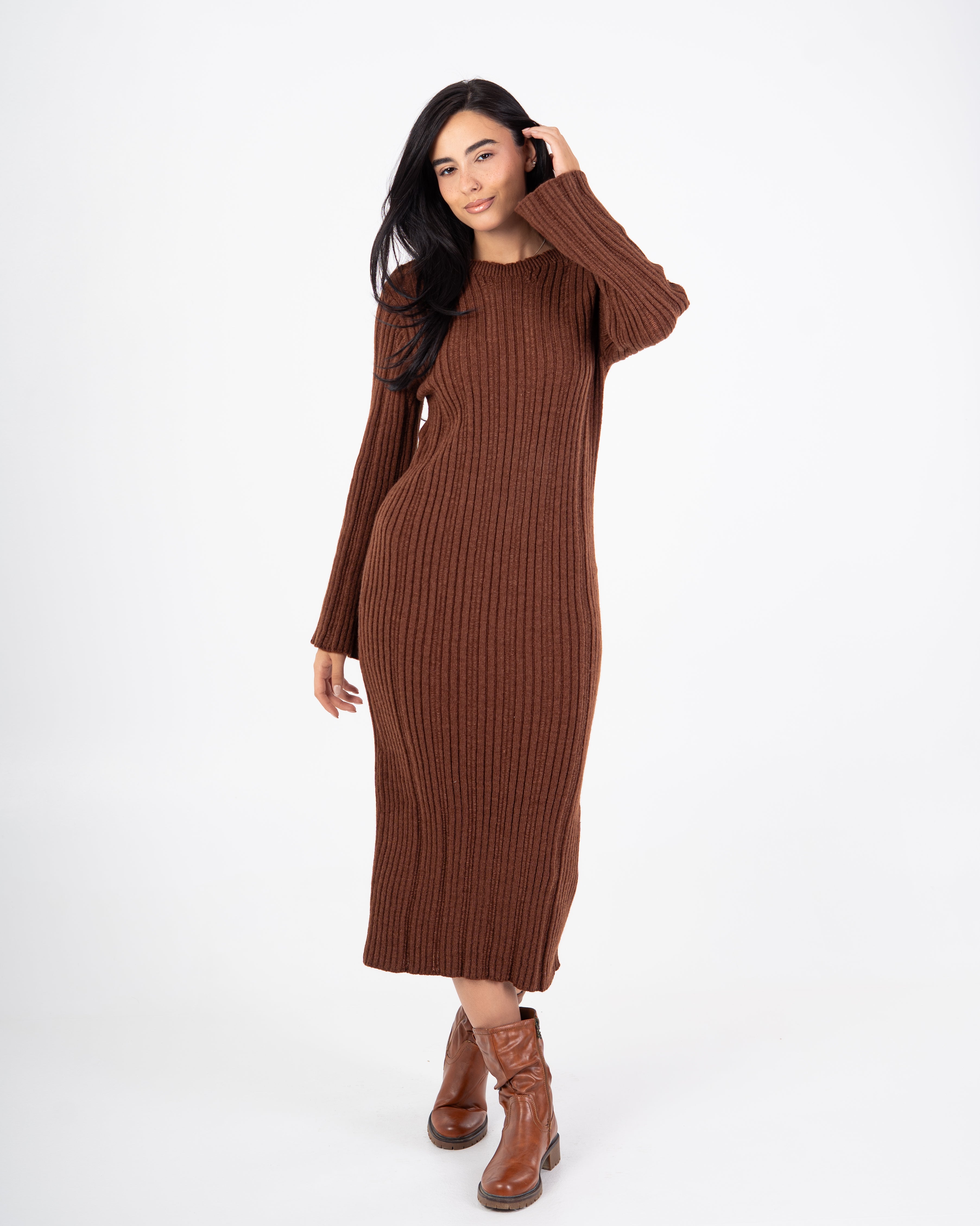 Knitwear Dress – Lightly Striped