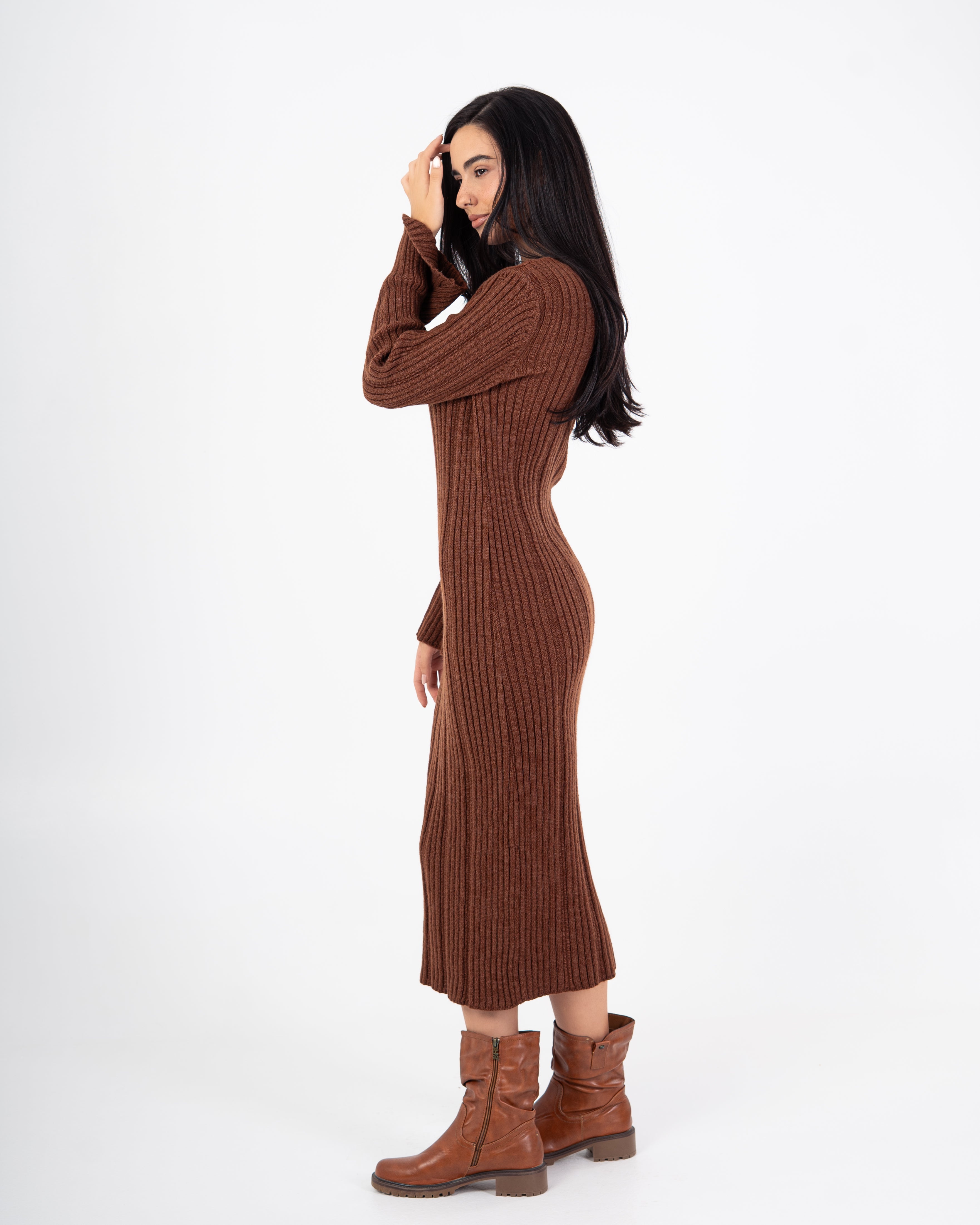 Knitwear Dress – Lightly Striped