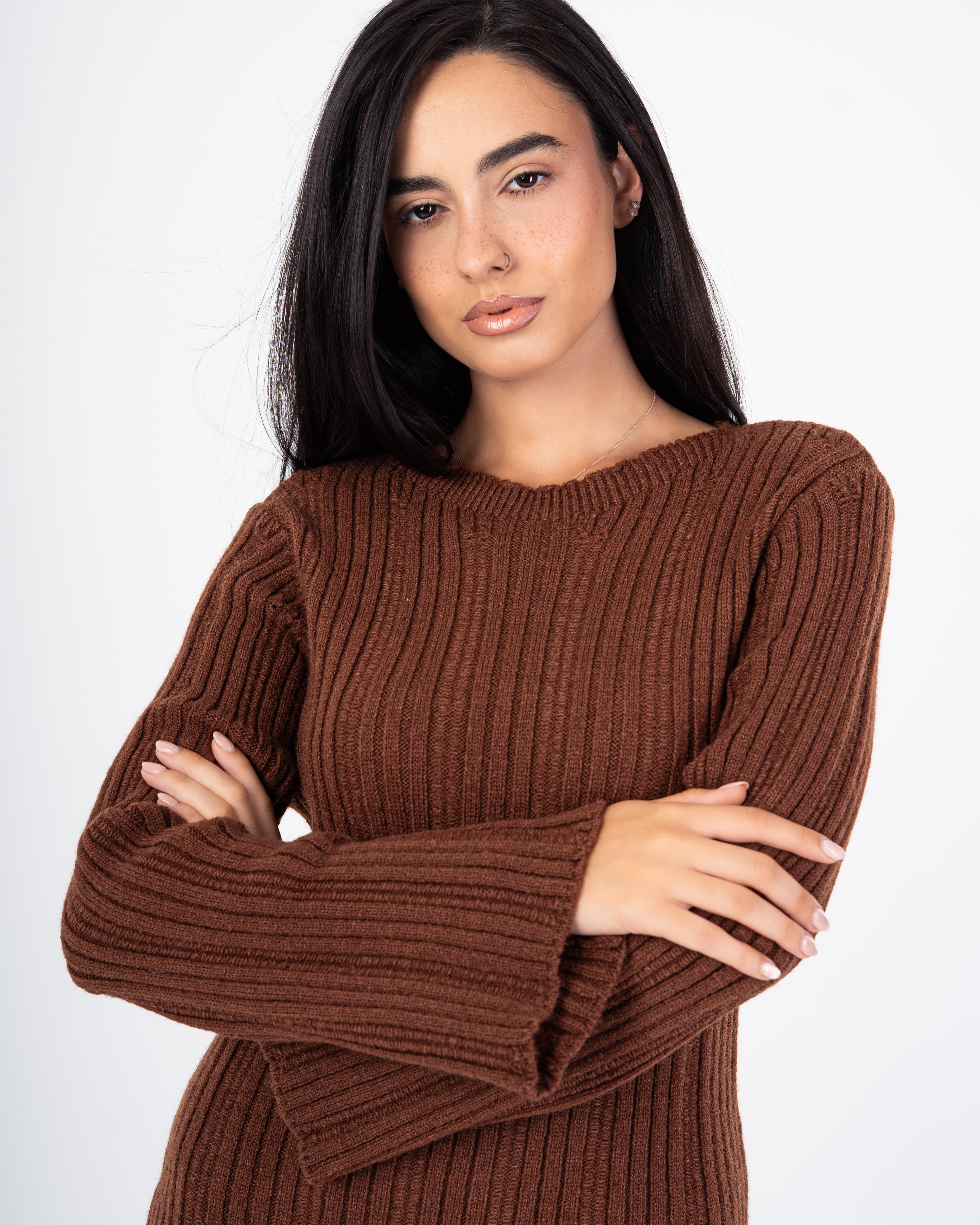 Knitwear Dress – Lightly Striped