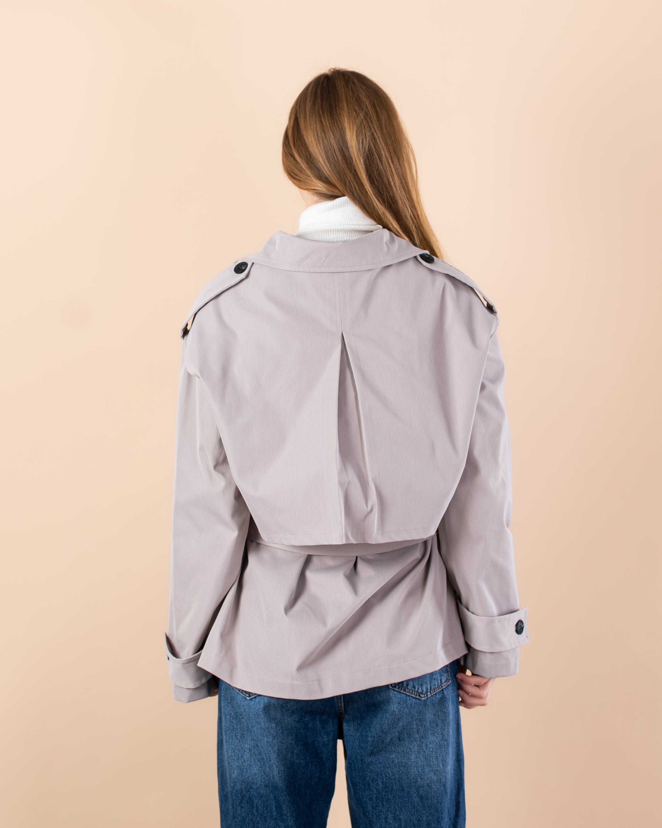 jacket - Gabardine with belt