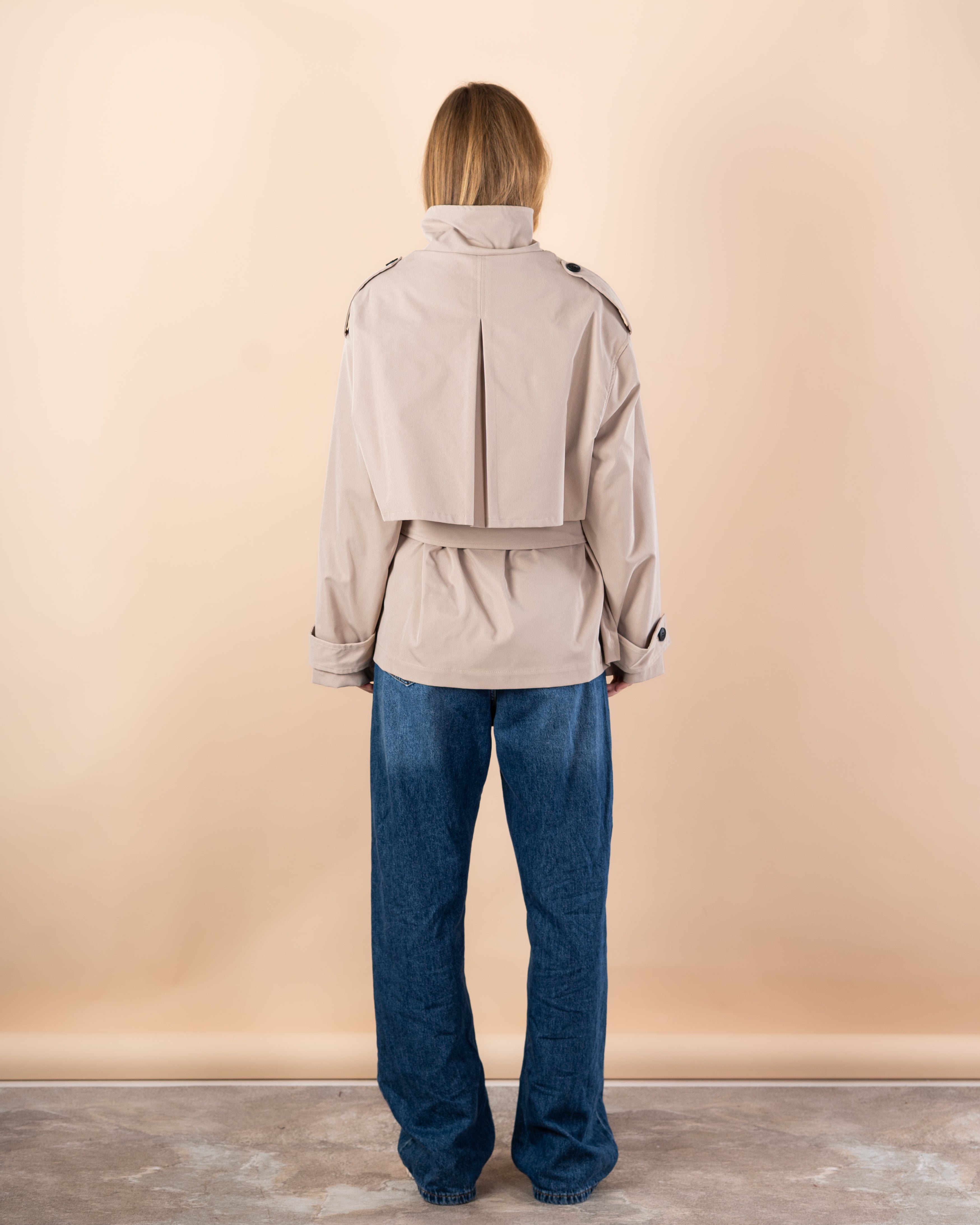 jacket - Gabardine with belt