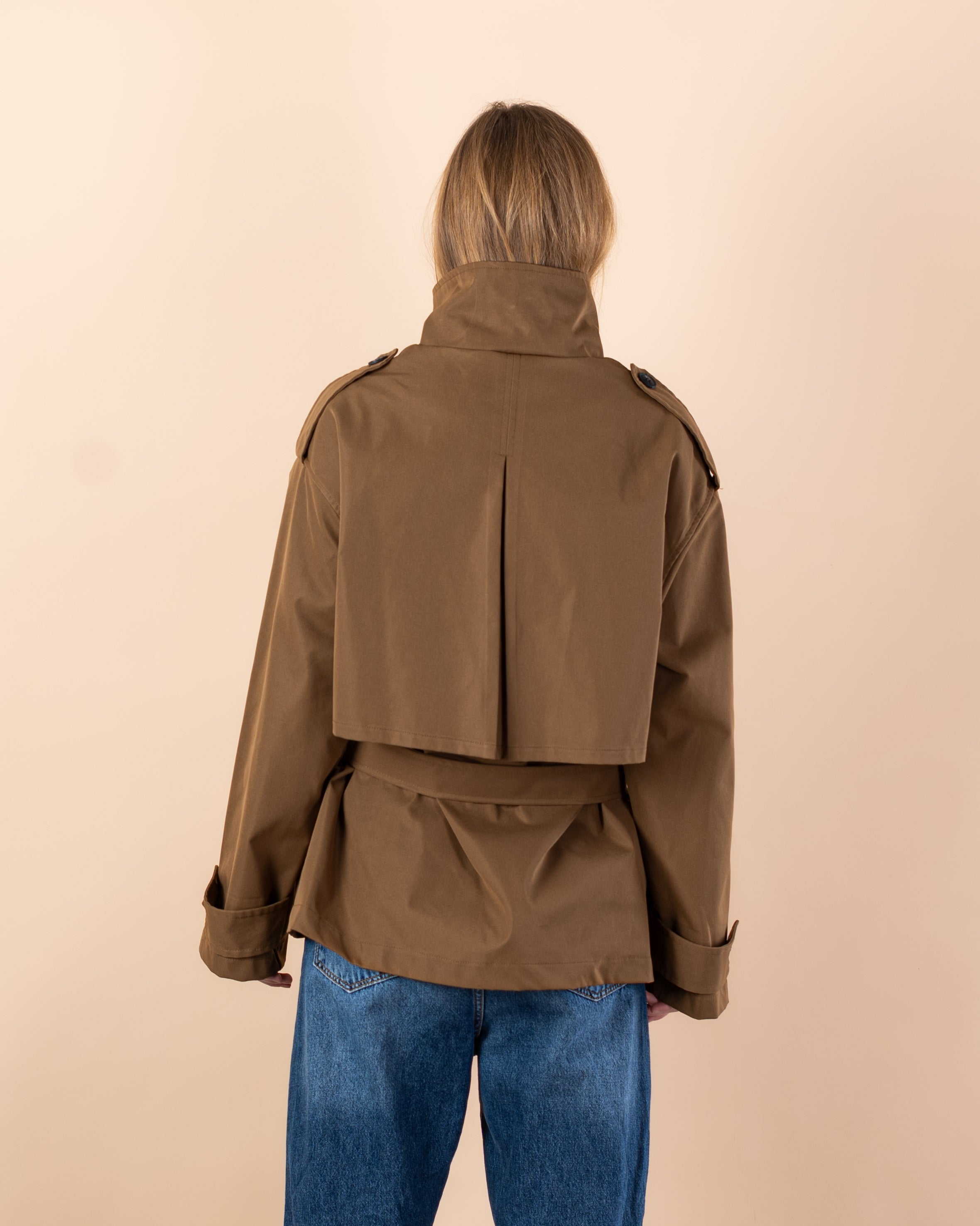 jacket - Gabardine with belt