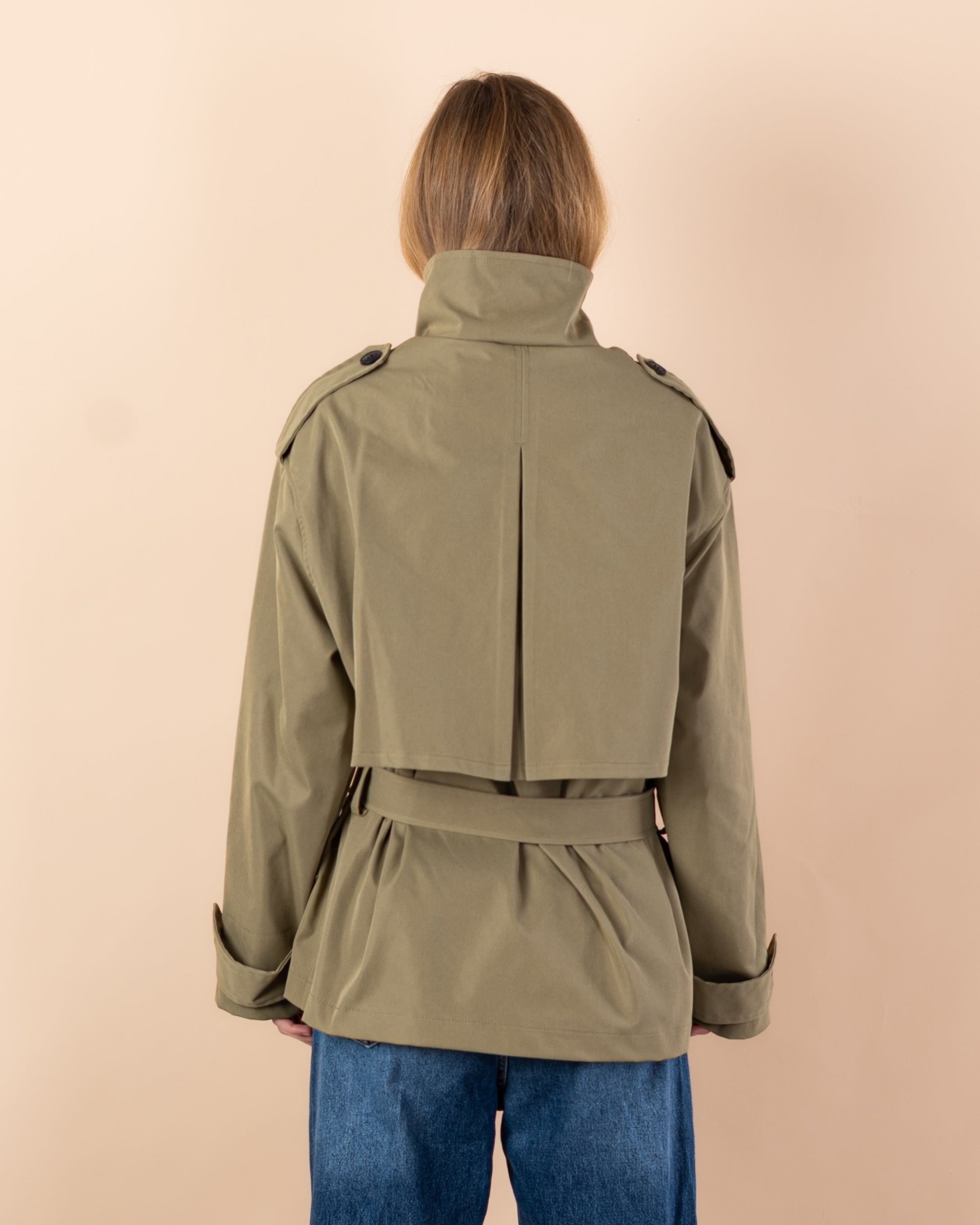 jacket - Gabardine with belt