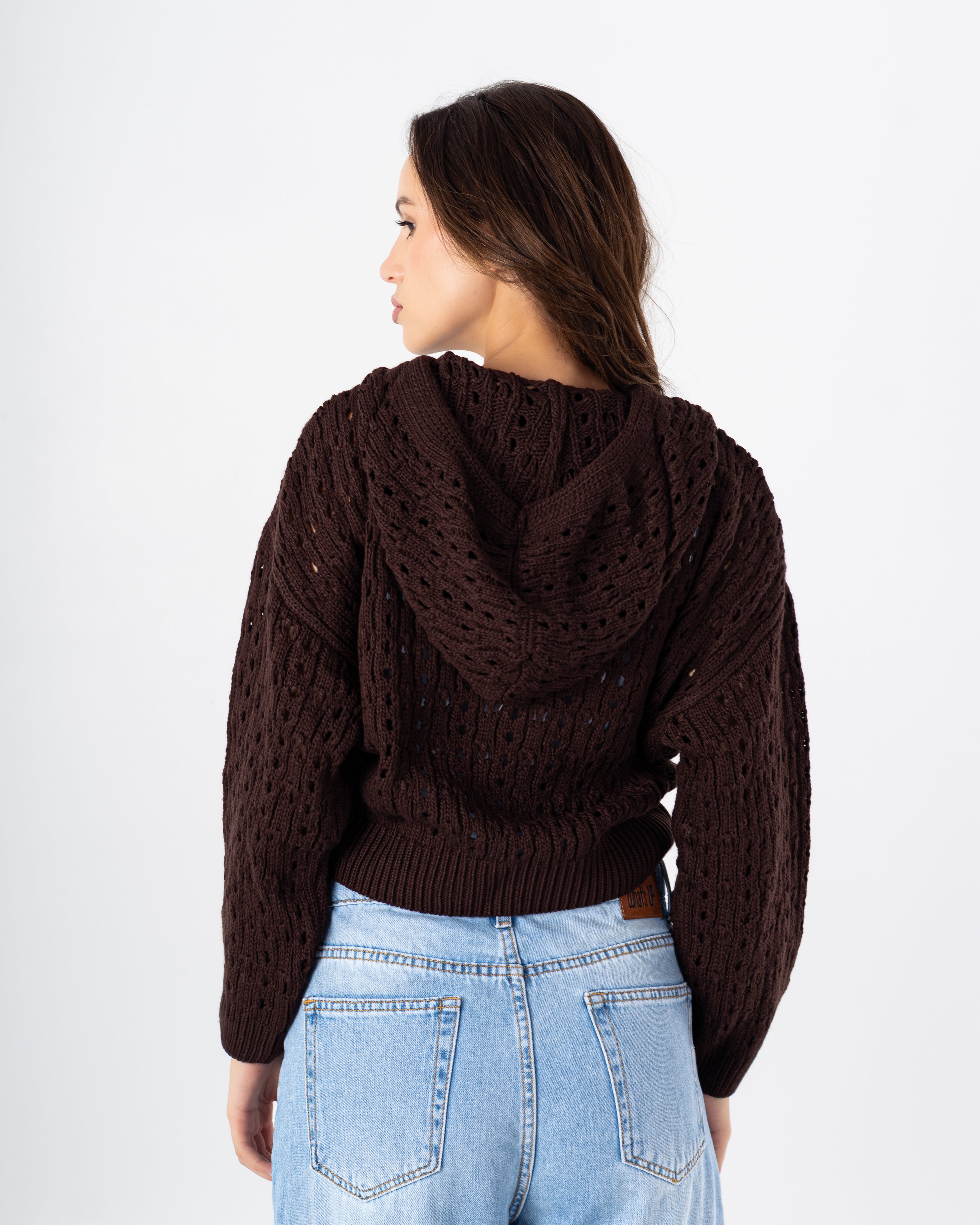 Knitwear Pullover – Hoodie (Short - With Cutouts)