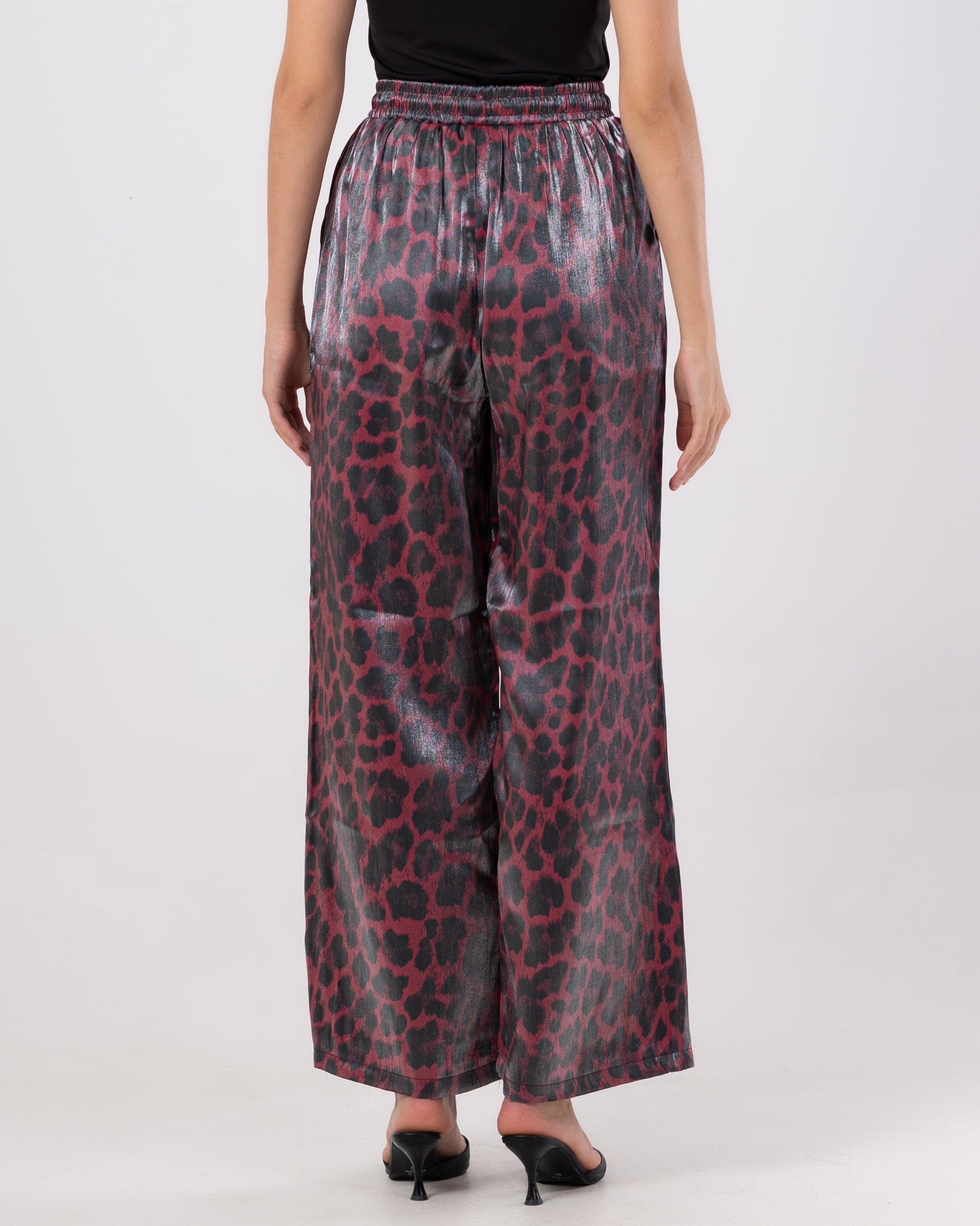 Wide-Leg Floral Pants – Light Multicolor