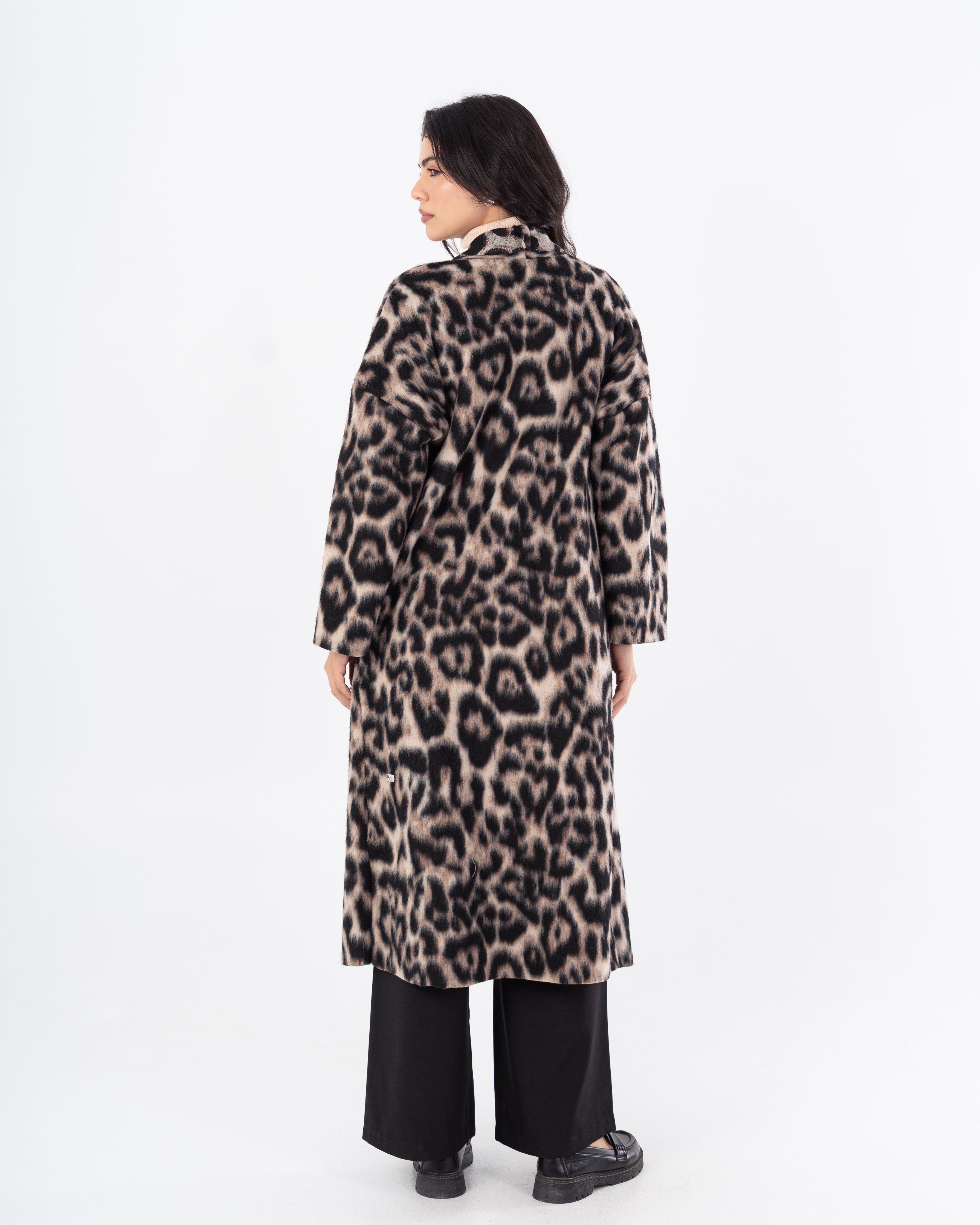 معطف ترنش – طويل (طبعة جلد النمر)