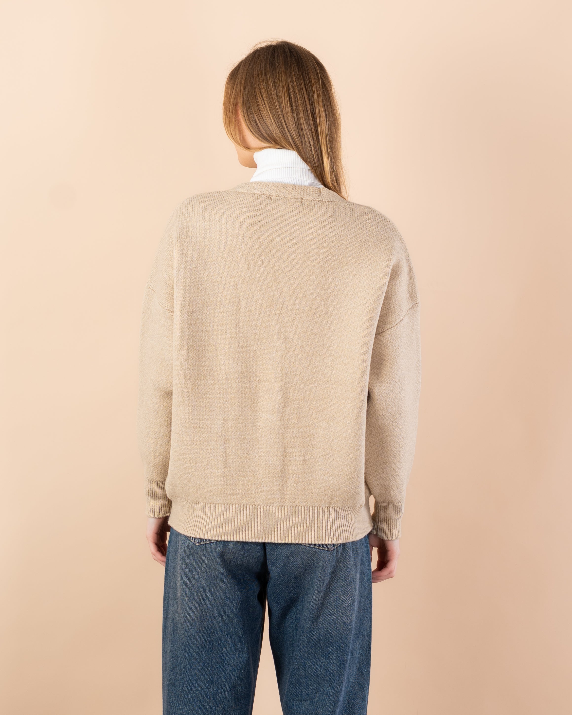 Knitted cardigan with 2 pockets