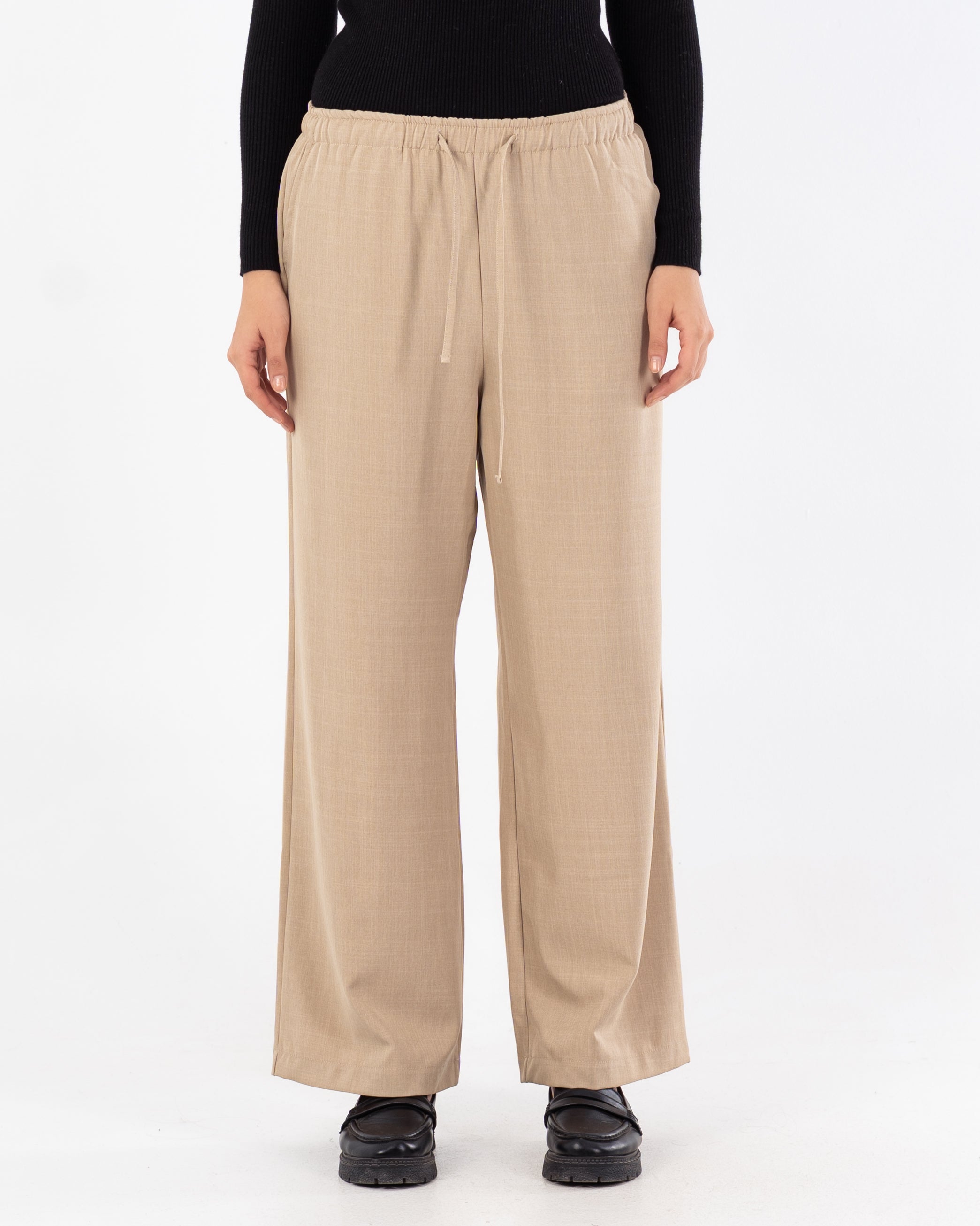 Classic Trouser With Drawstring – (Wide Leg)