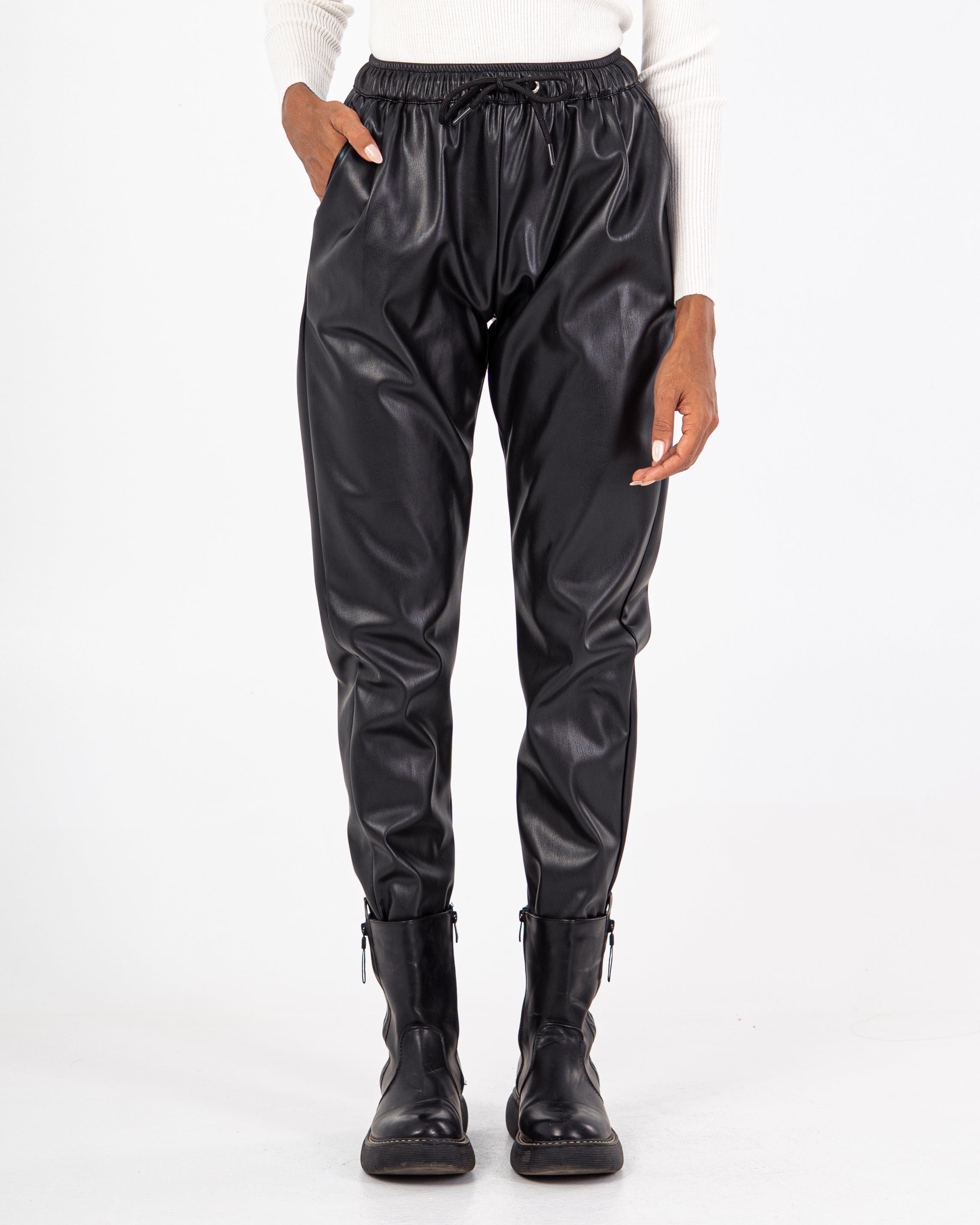 Leather Trouser – Elastic Leg