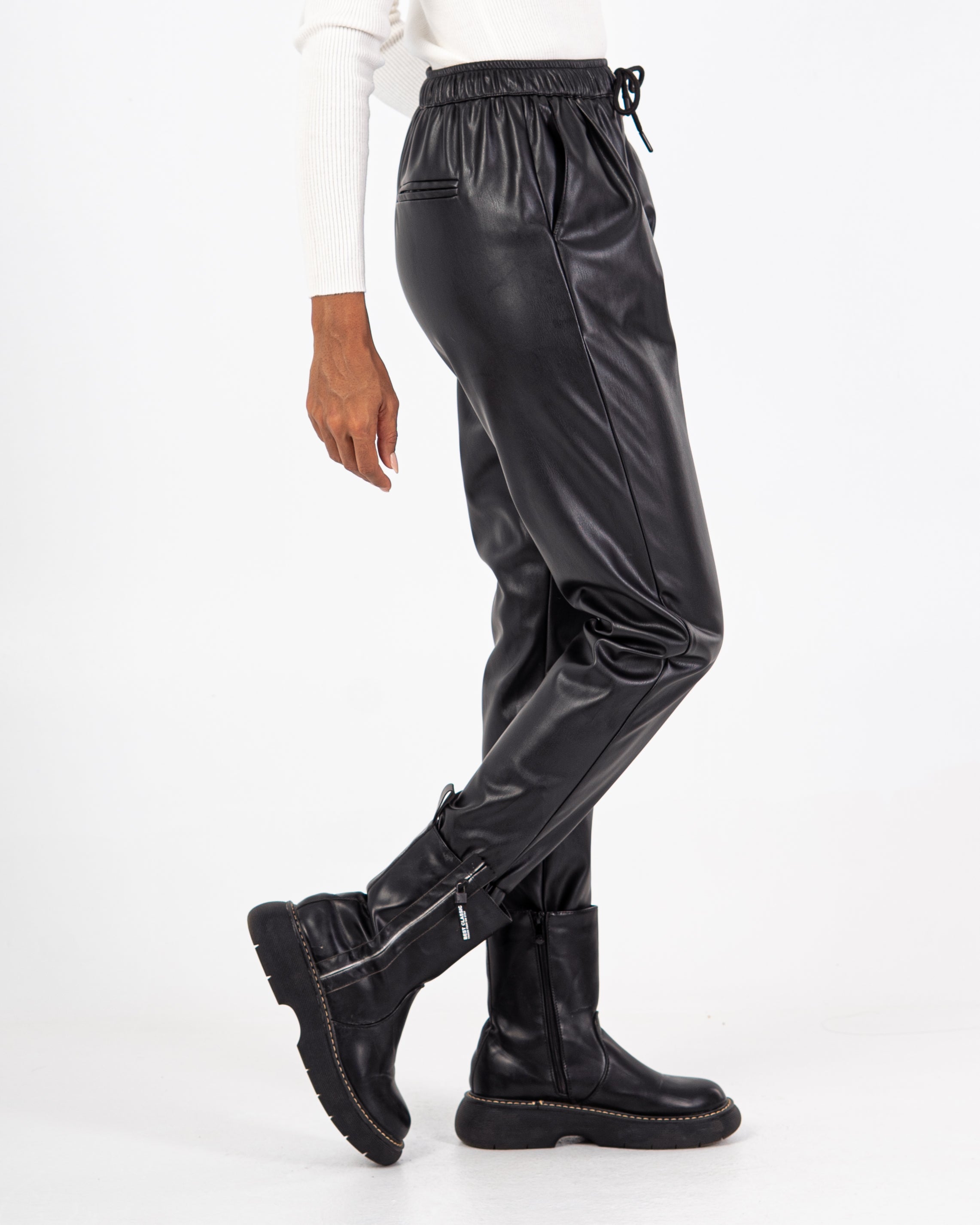 Leather Trouser – Elastic Leg