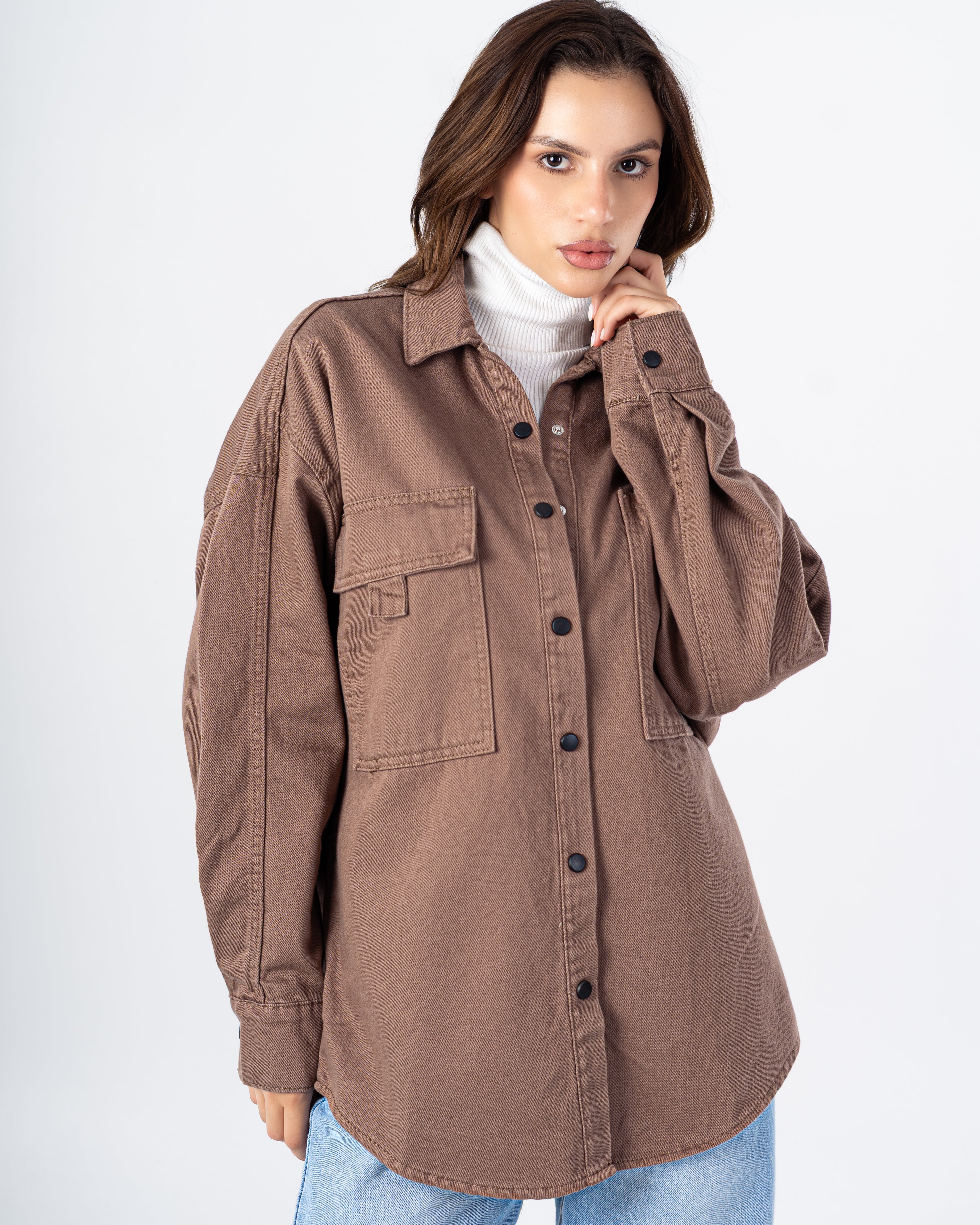 Gabardine Jacket – Large Chest Pockets