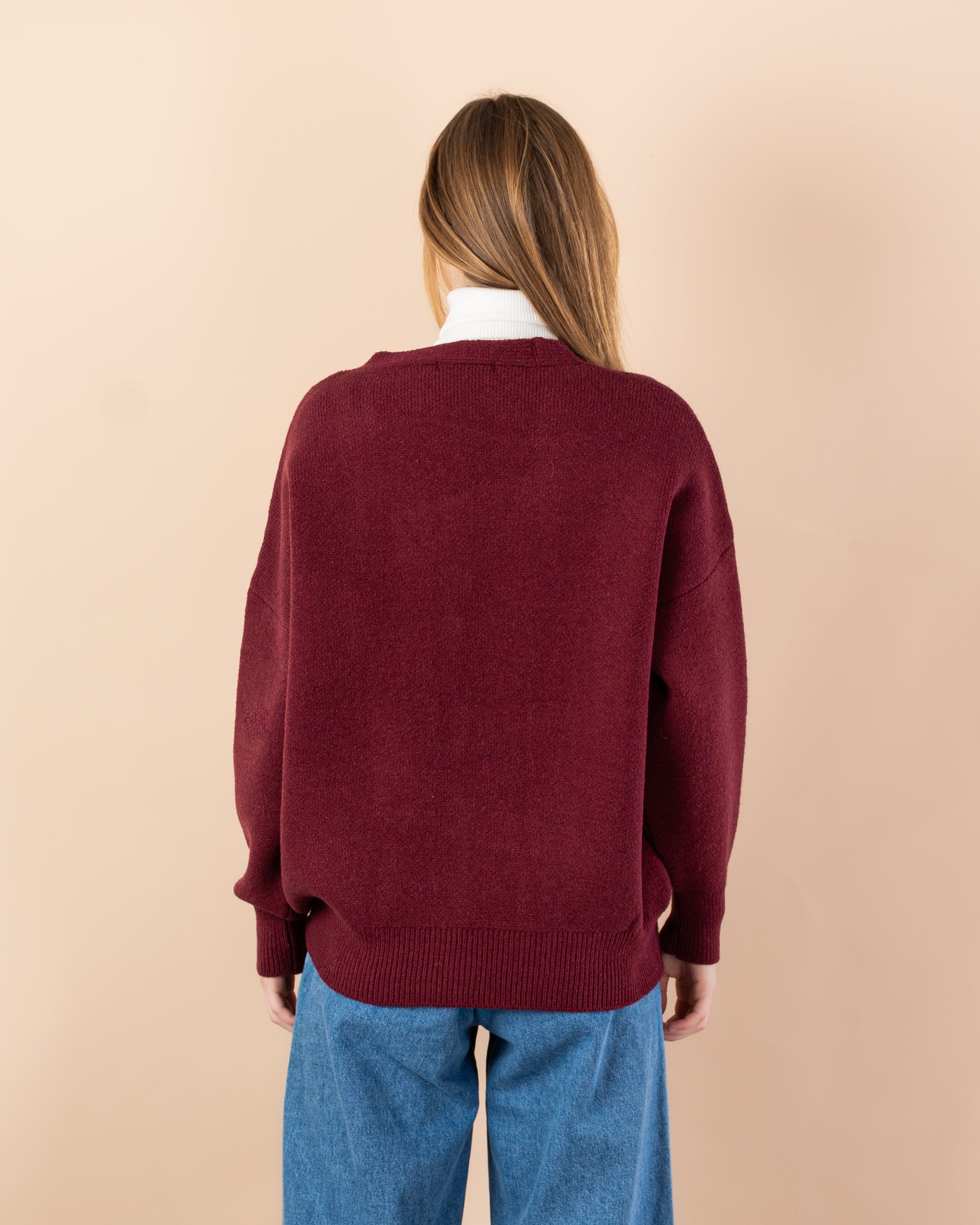 Knitted cardigan with 2 pockets