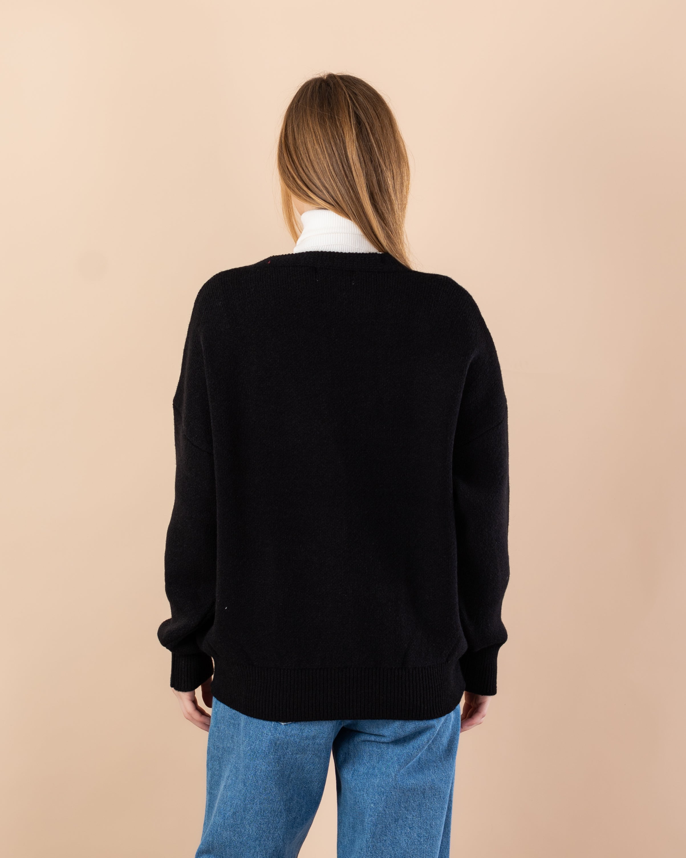 Knitted cardigan with 2 pockets