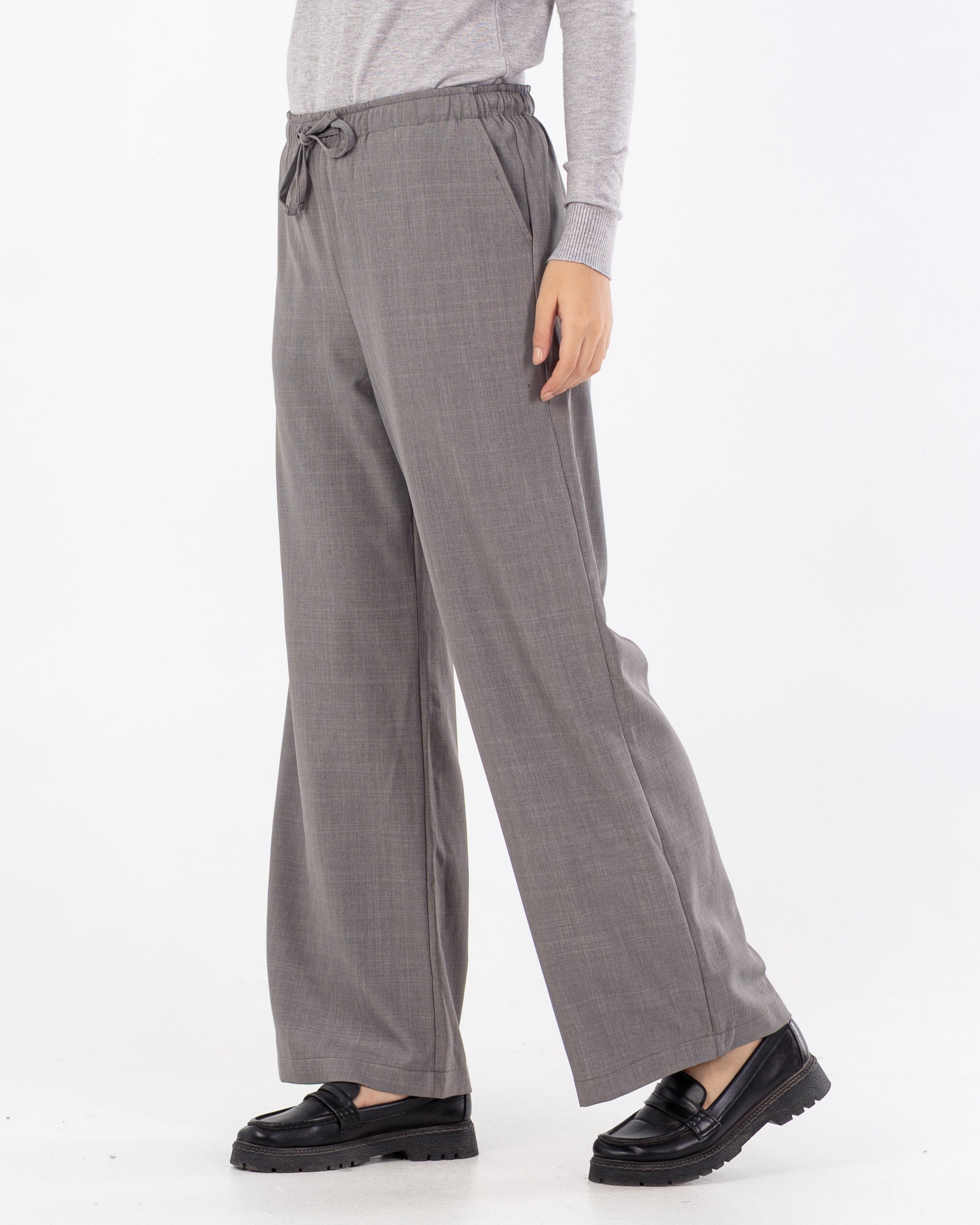 بنطلون كلاسيكي برباط – (ساق واسعة)