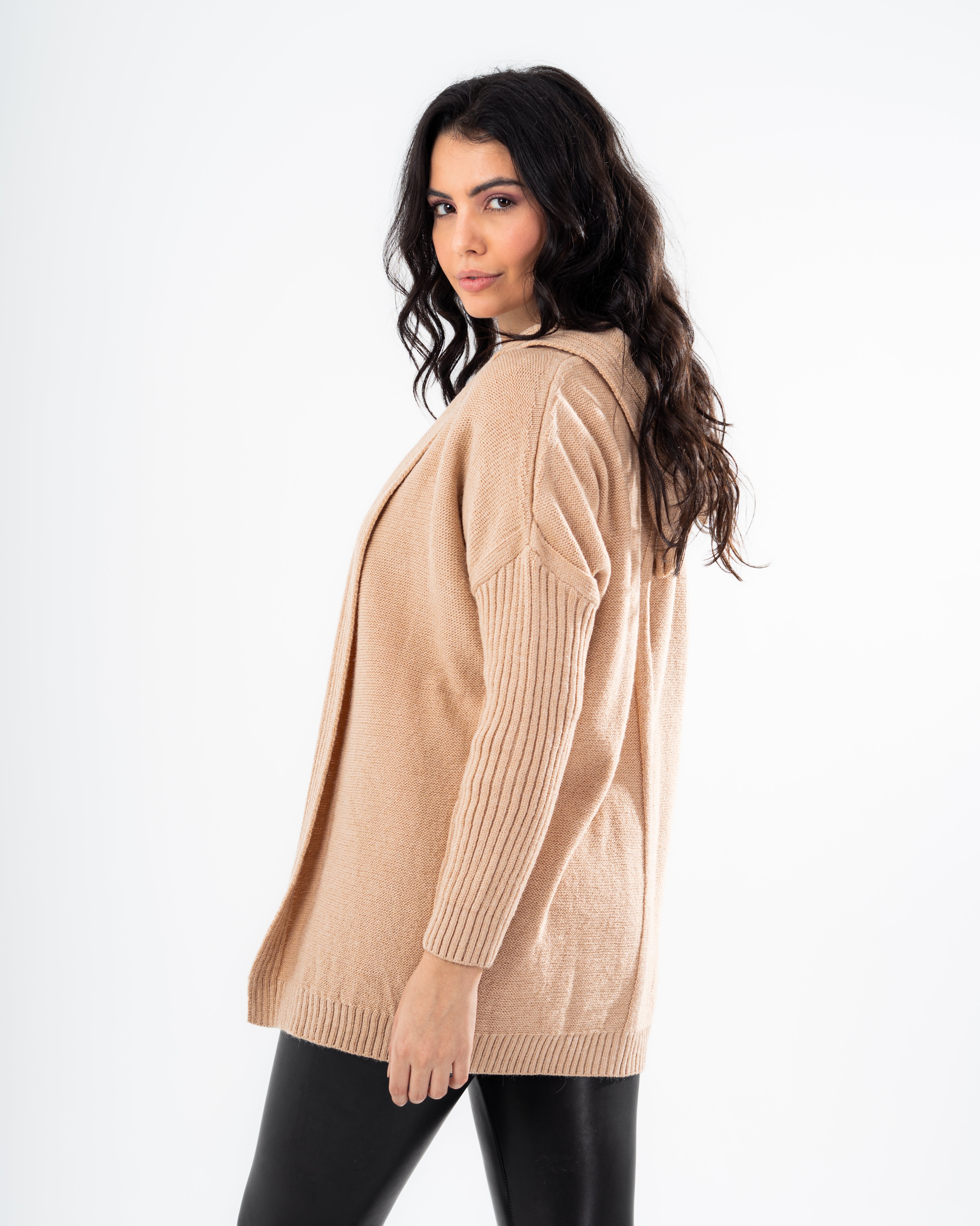 Knitwear Cardigan - Hooded