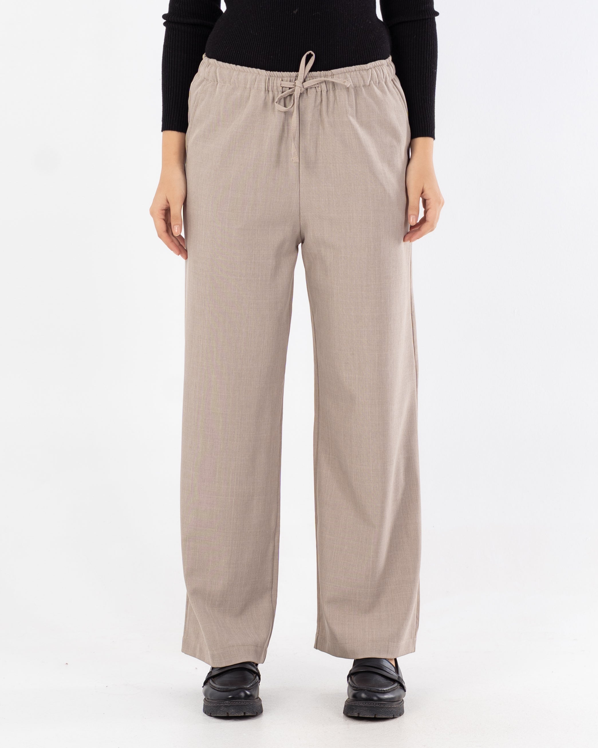 Classic Trouser With Drawstring – (Wide Leg)